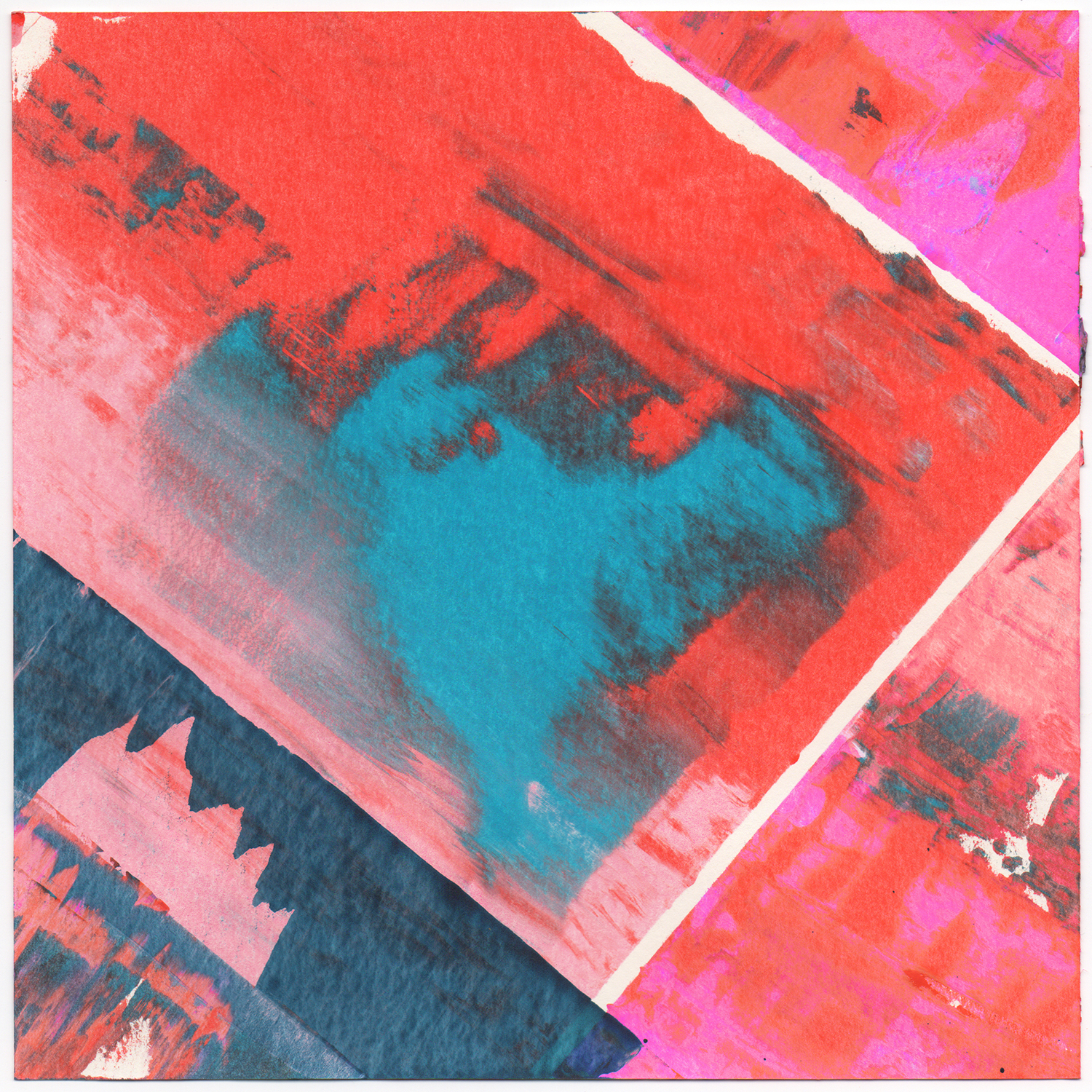 Untitled 356, 2017, Acrylic on paper, 20x20cm