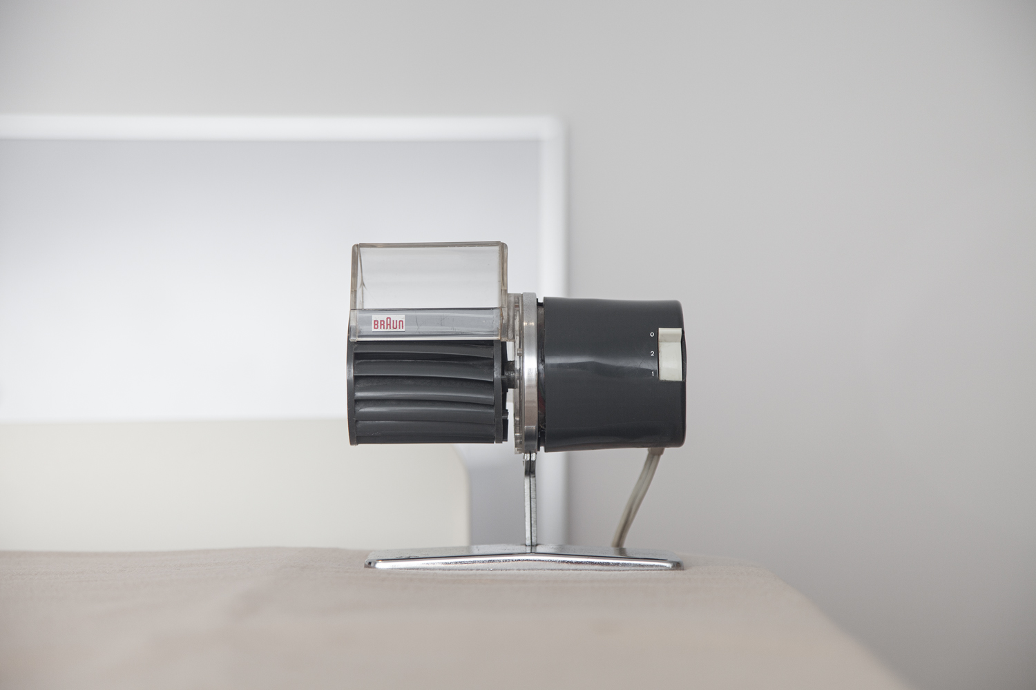 Fan designed by Reinhold Weiss for BRAUN  in 1961