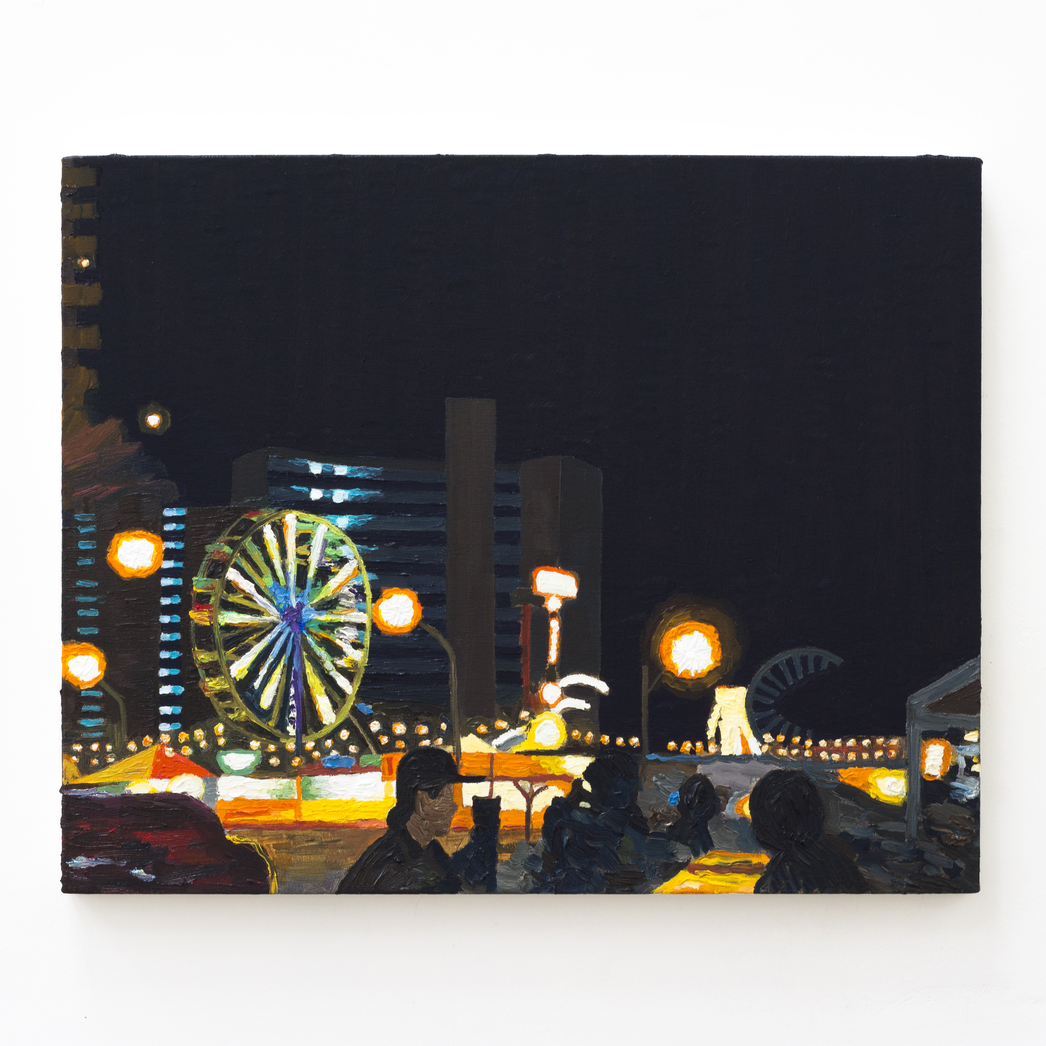 Paisagem com roda gigante, 2023acr&iacute;lica e &oacute;leo sobre tela40 x 50 cm