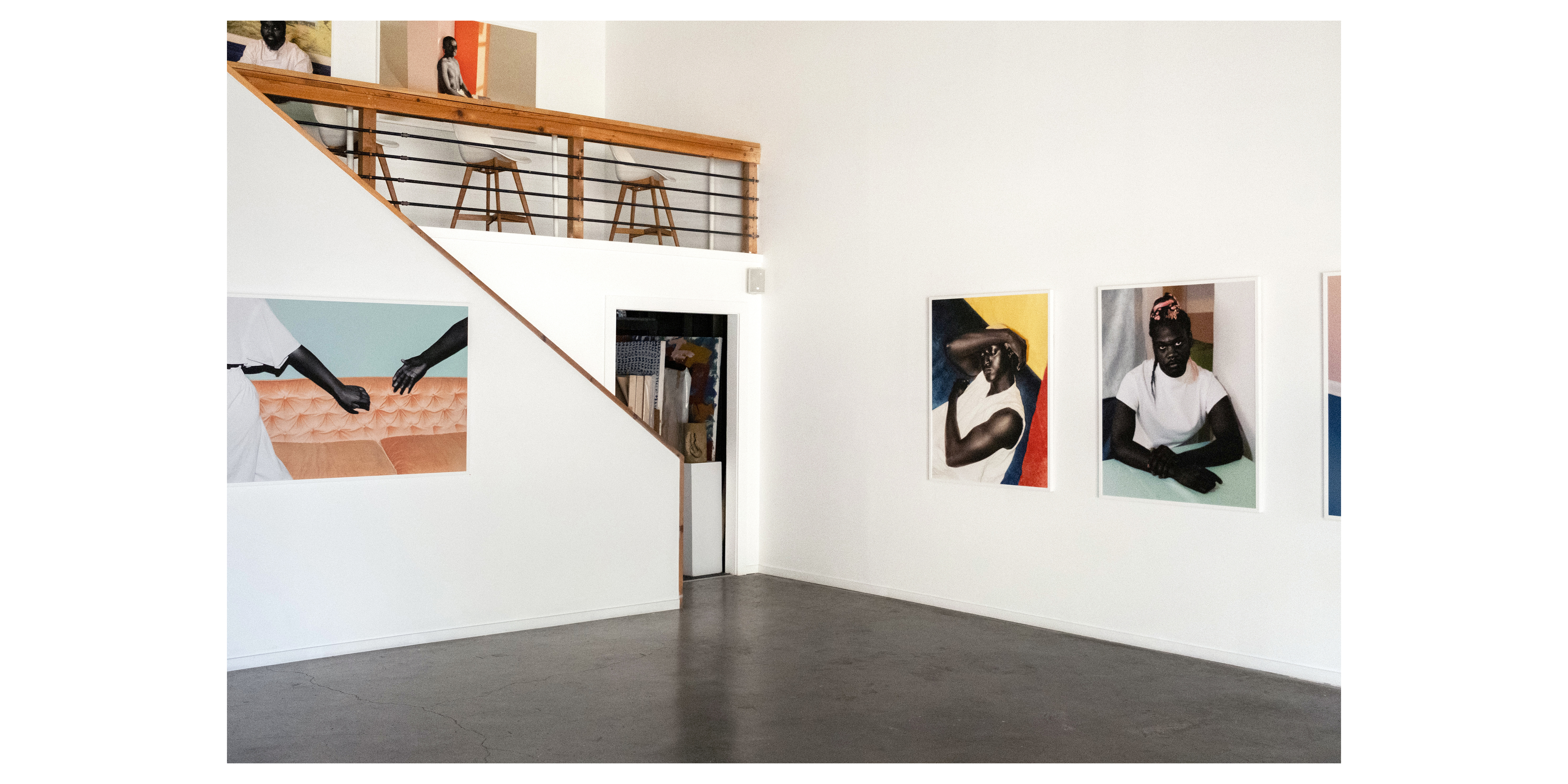 Installation view of 'Figures of Color: Radically Black,' Red Arrow Gallery, Nashville, 2021