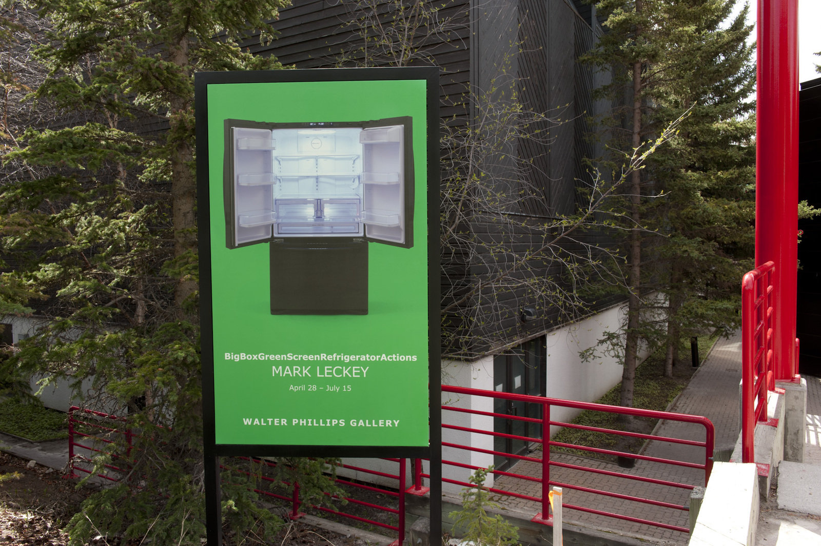 Apr 28 – Jul 15, 2012, BigBoxGreenScreenRefrigeratorActions, The Banff Centre, Banff, Alberta, Canada