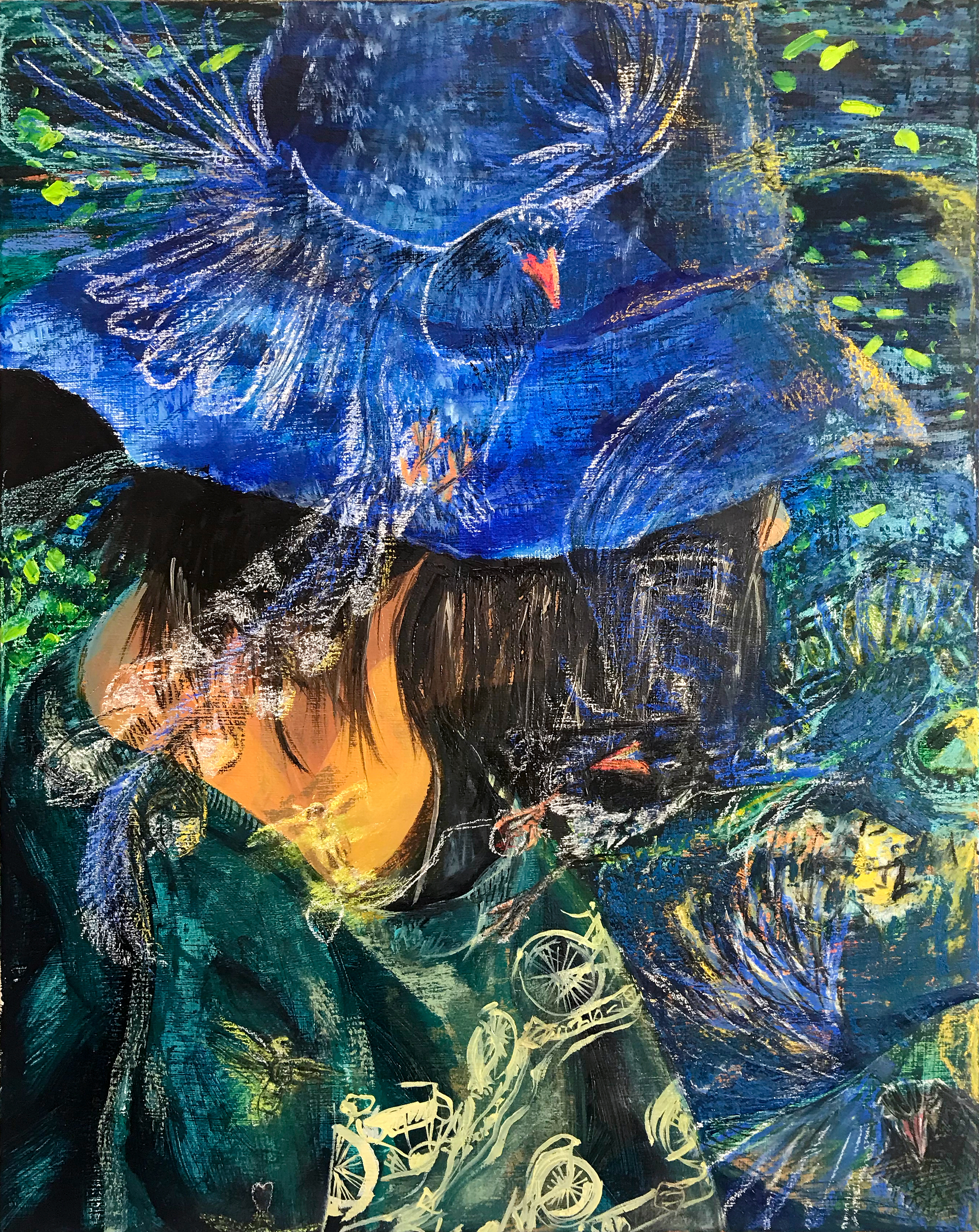 Can you feel that? - Mixed media on canvas, 2020