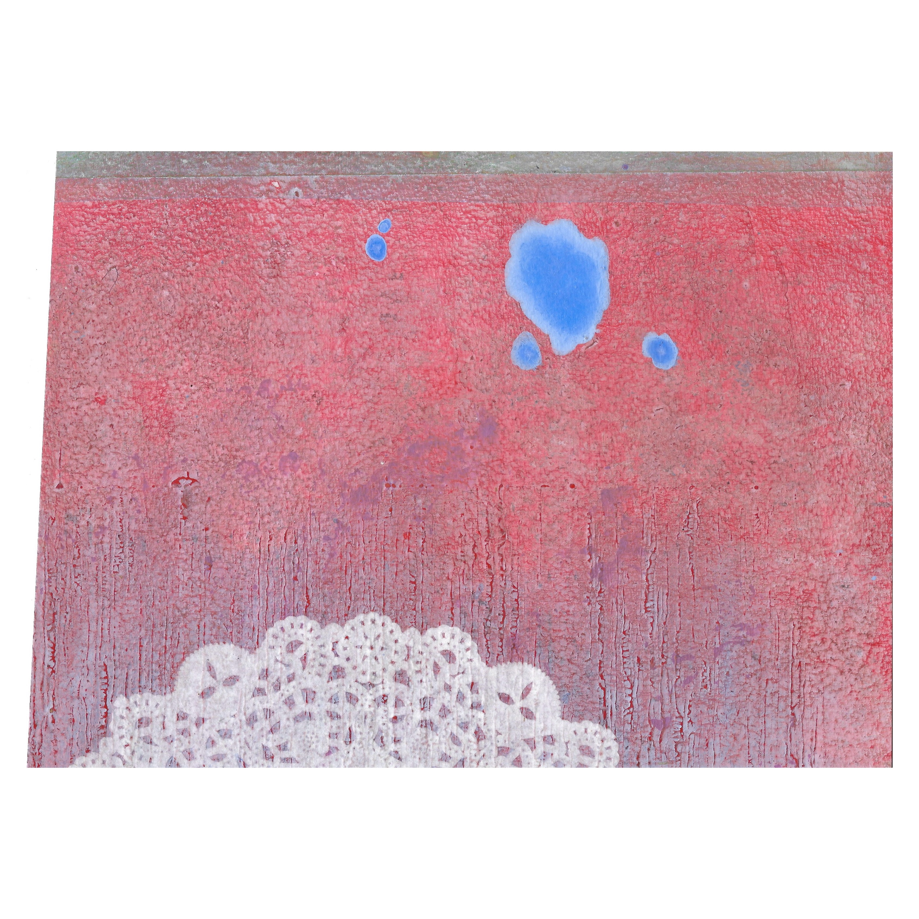 Corrugated Fence II, 2025, acrylic on paper, 19 x 27cm