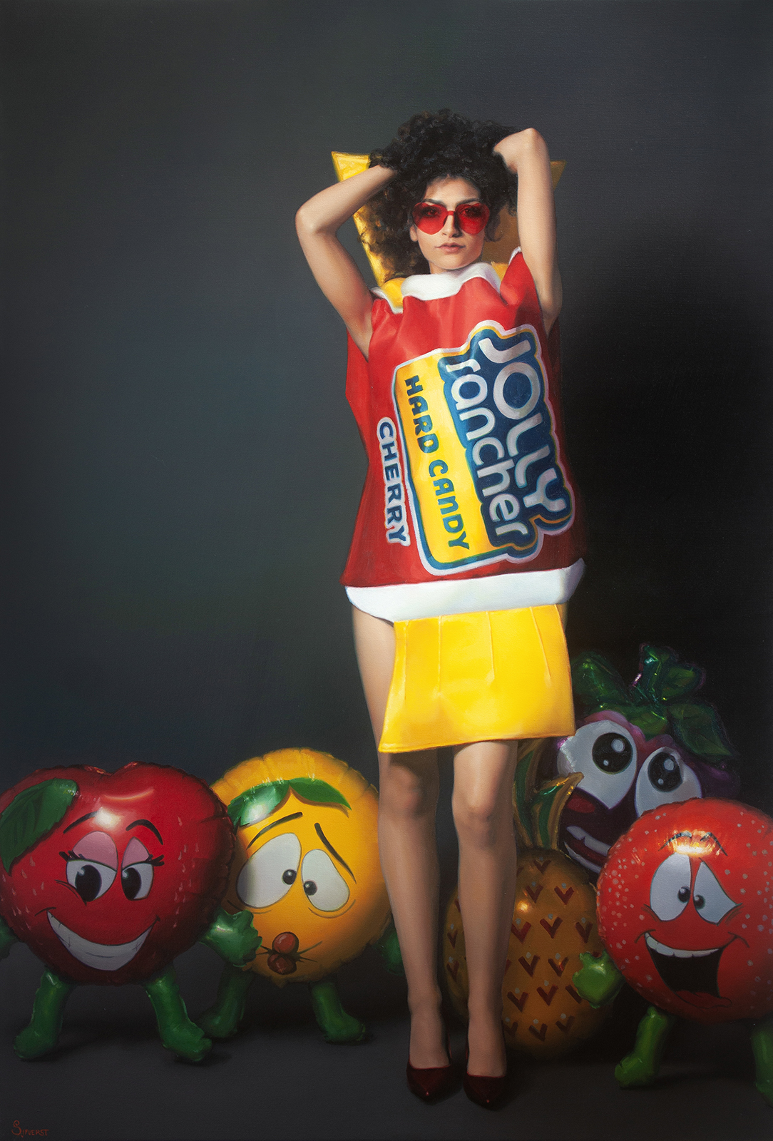 'Bite Me, It'll Break Your Jaw'. Oil on canvas. 85 x 125cm