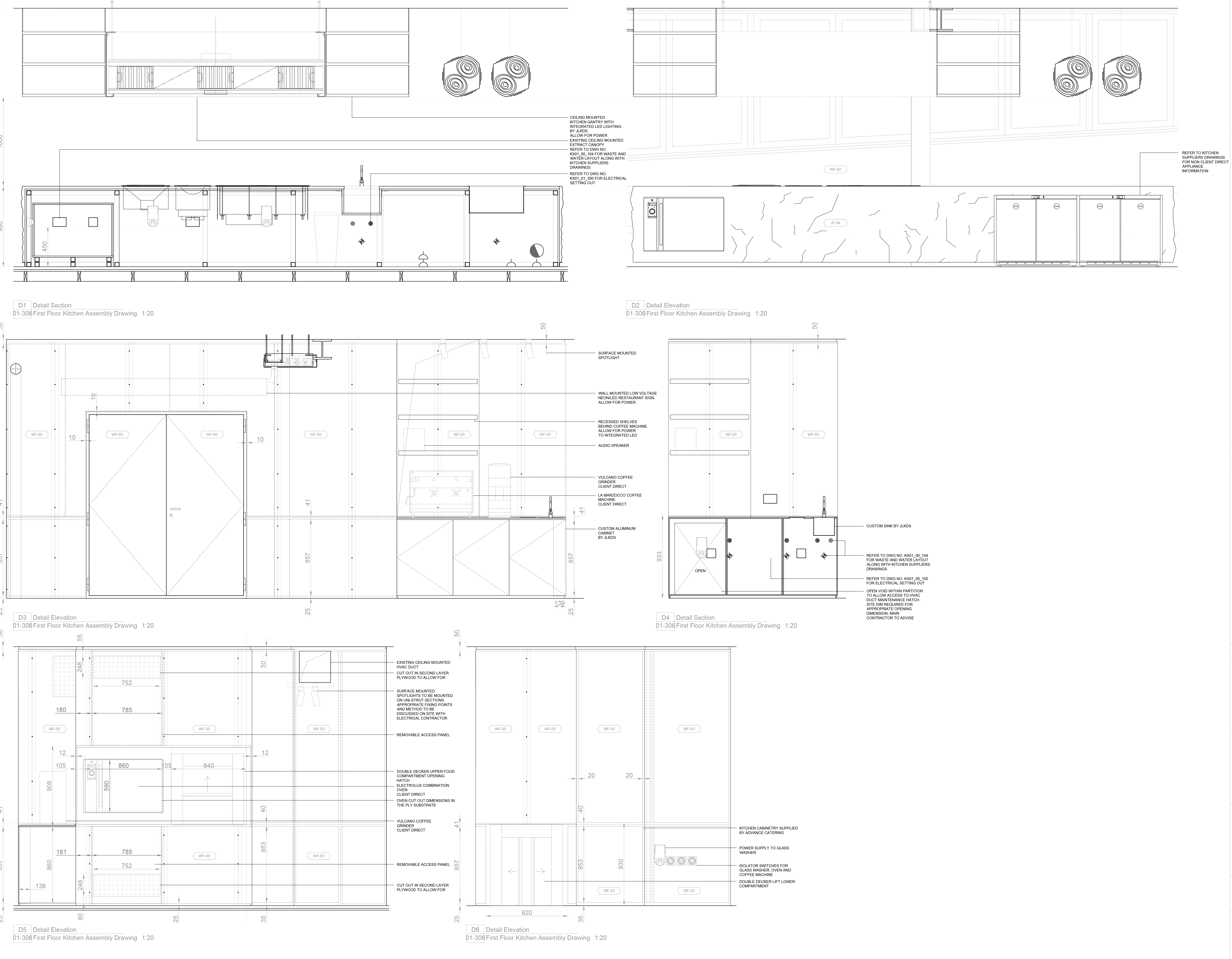 1st Floor Kitchen Counter Detail Drawing