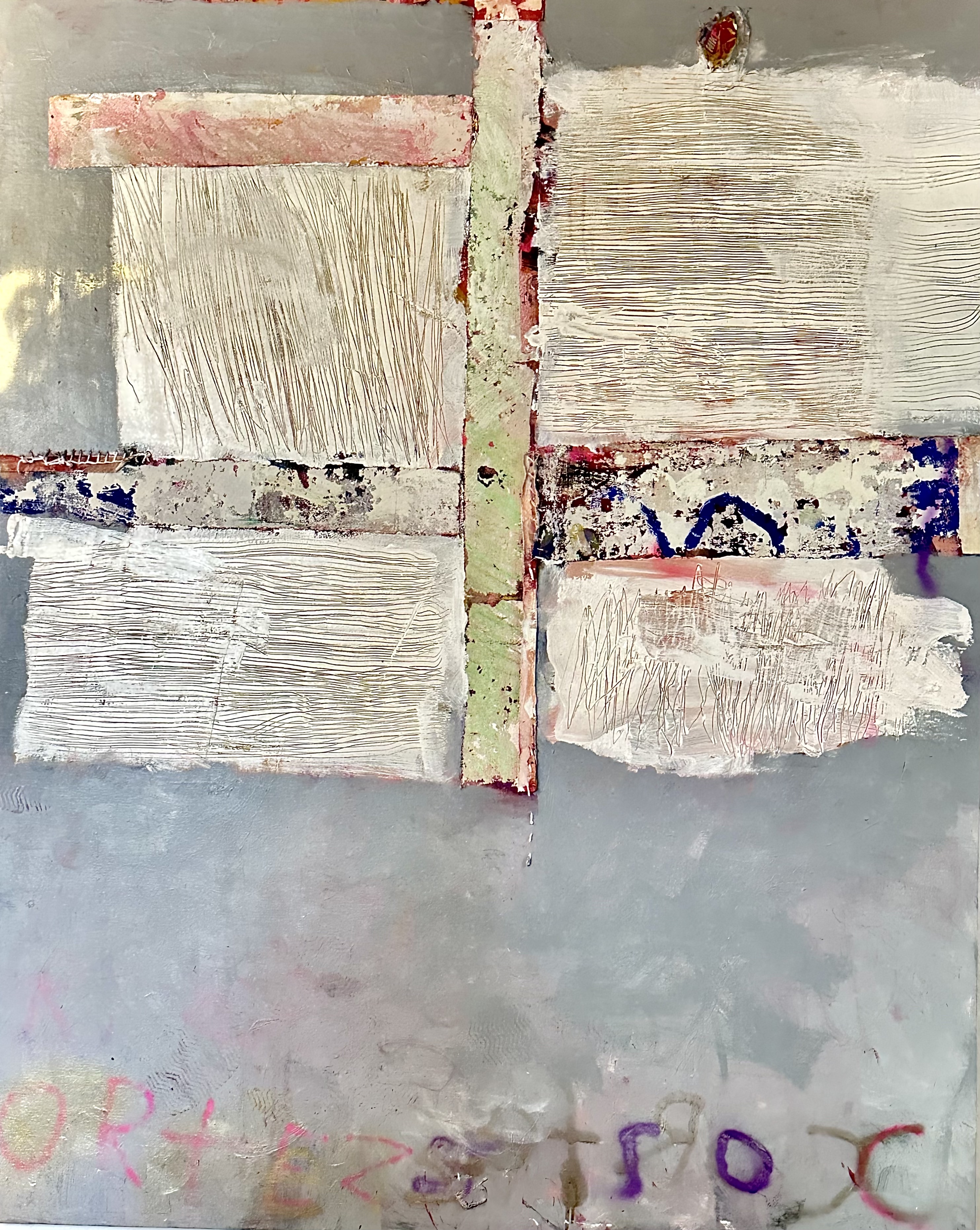 standing on a modern ageMixed Media on Canvas 154cm x 122cm