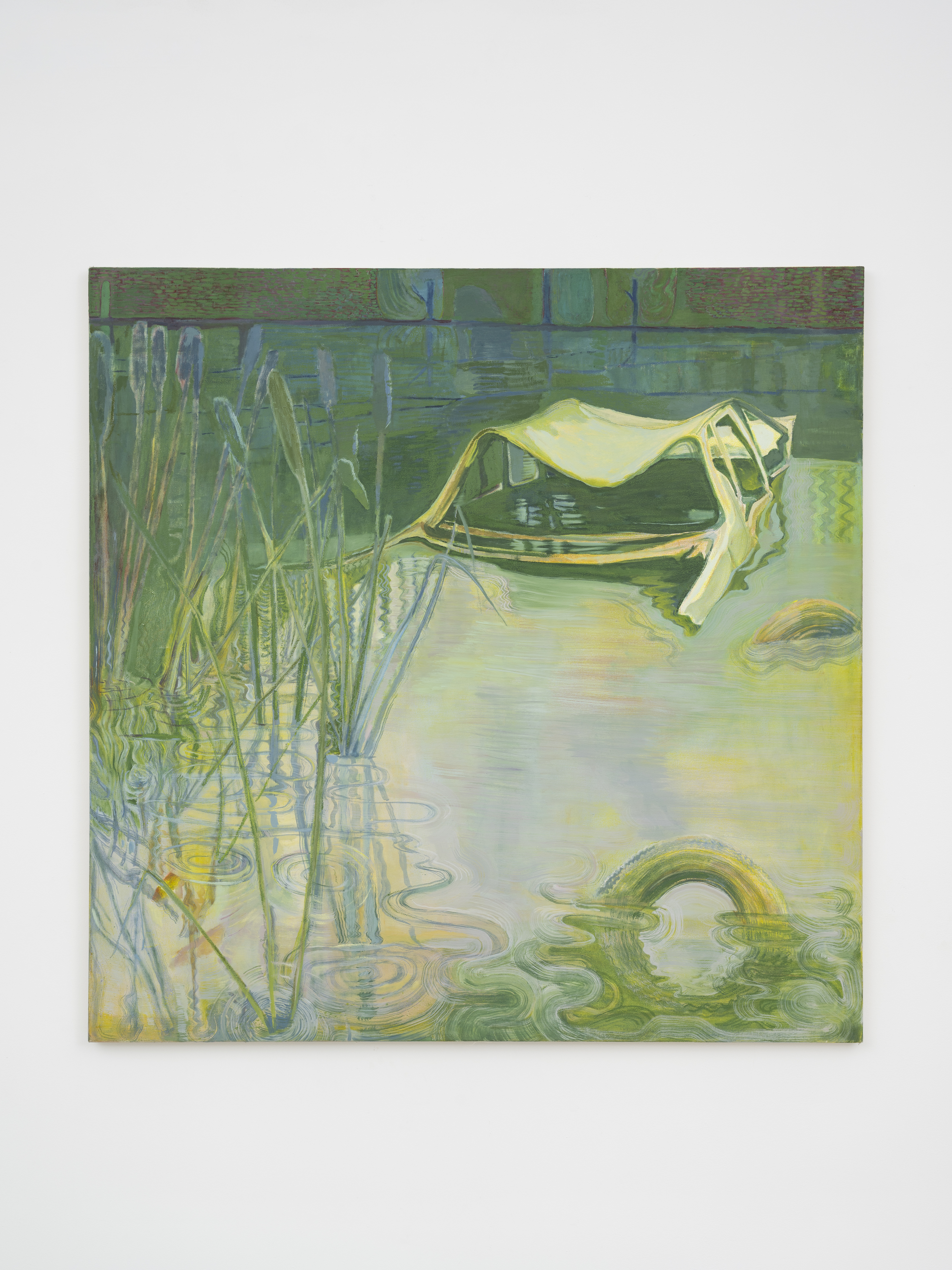 Haiku, oil and oil stick on canvas, 150 x 150, 2024