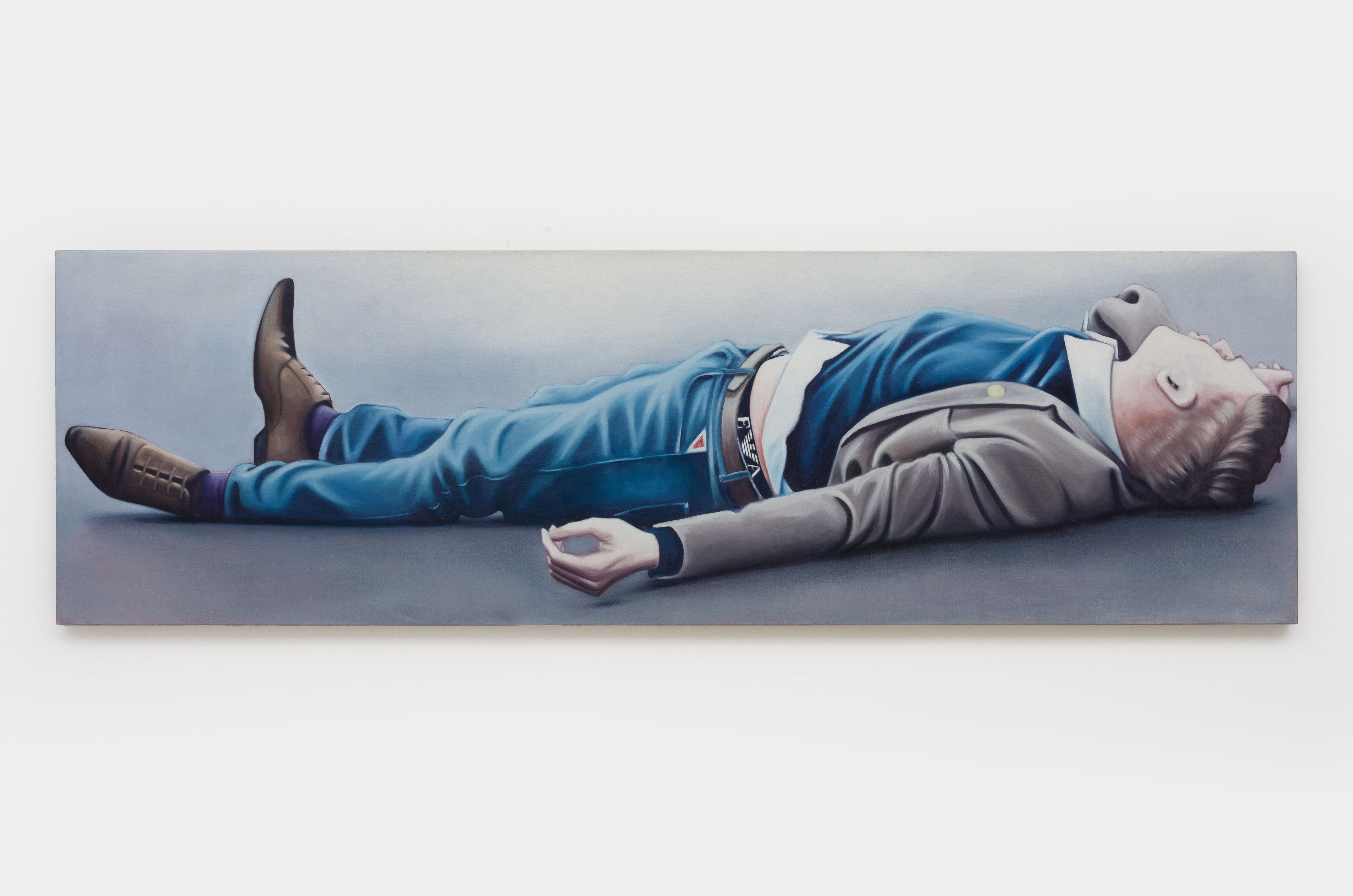 Lydia BlakeleyIcarus complexoil on canvas60 x 200 cm2021