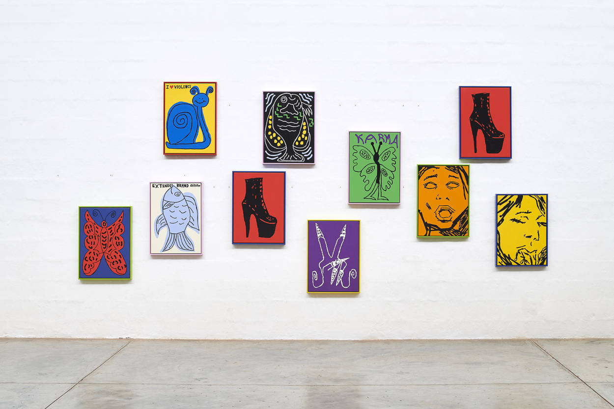 Dance Dance, 2020. acrylic on canvas in artist’s frame. 70cm x 50cm each