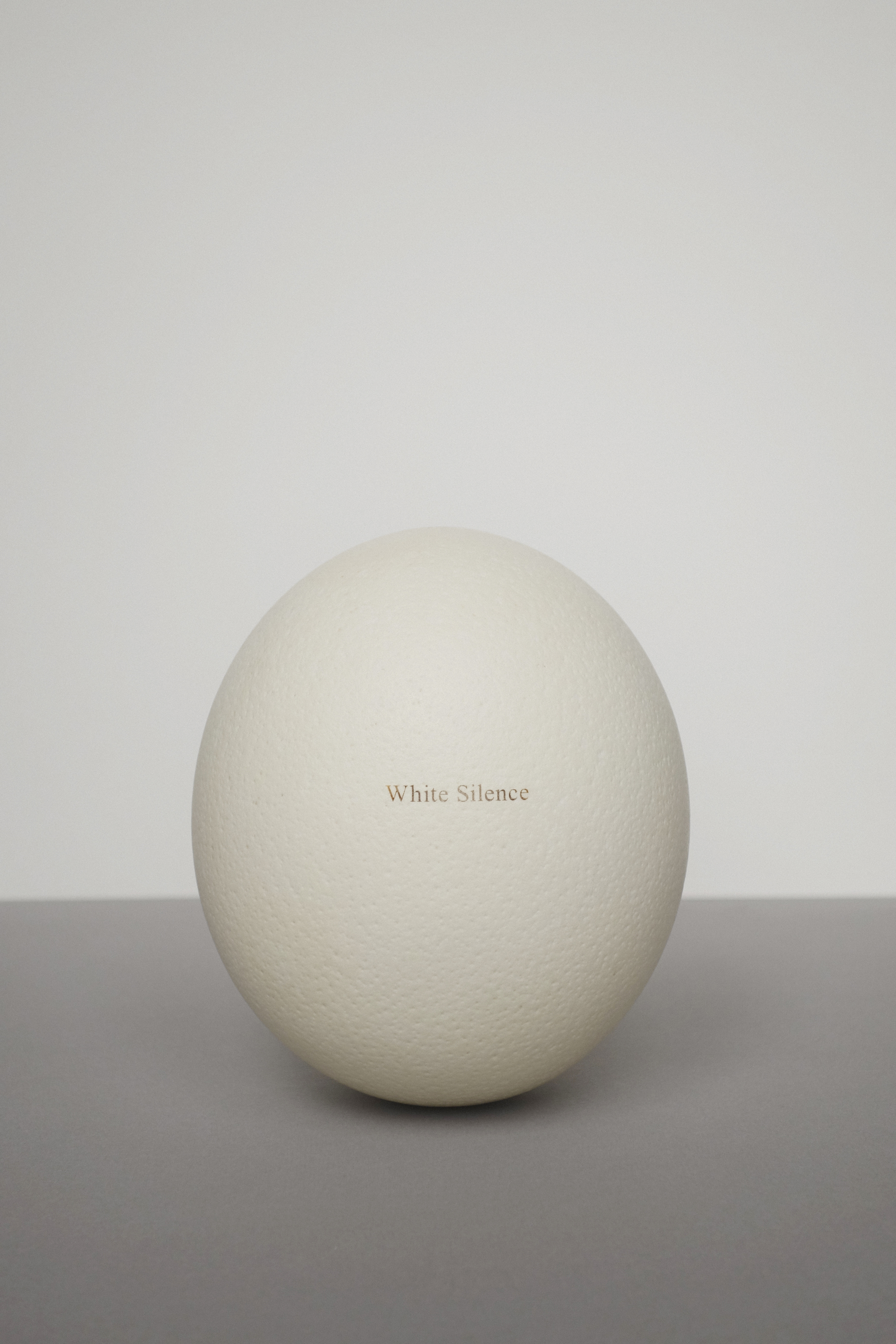 White Silence, Œuf, 15 ✕ 18 cm, 2020