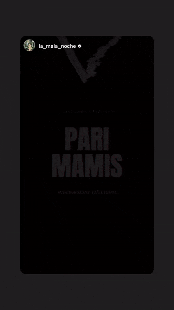 Wed 12/13 @10pm – Pari Mamis w/ DJ la mala noche