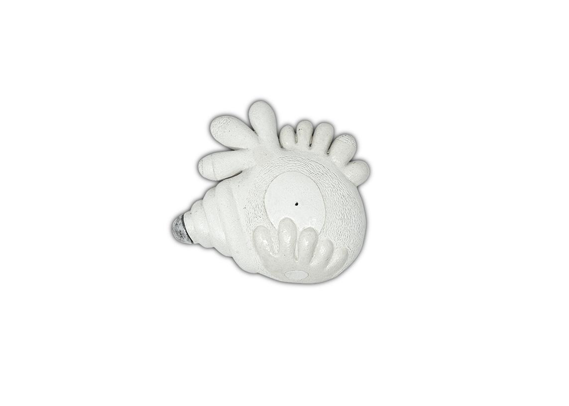 Tre di tre (Refrattario bianco nero, 11x12x5, 2014)