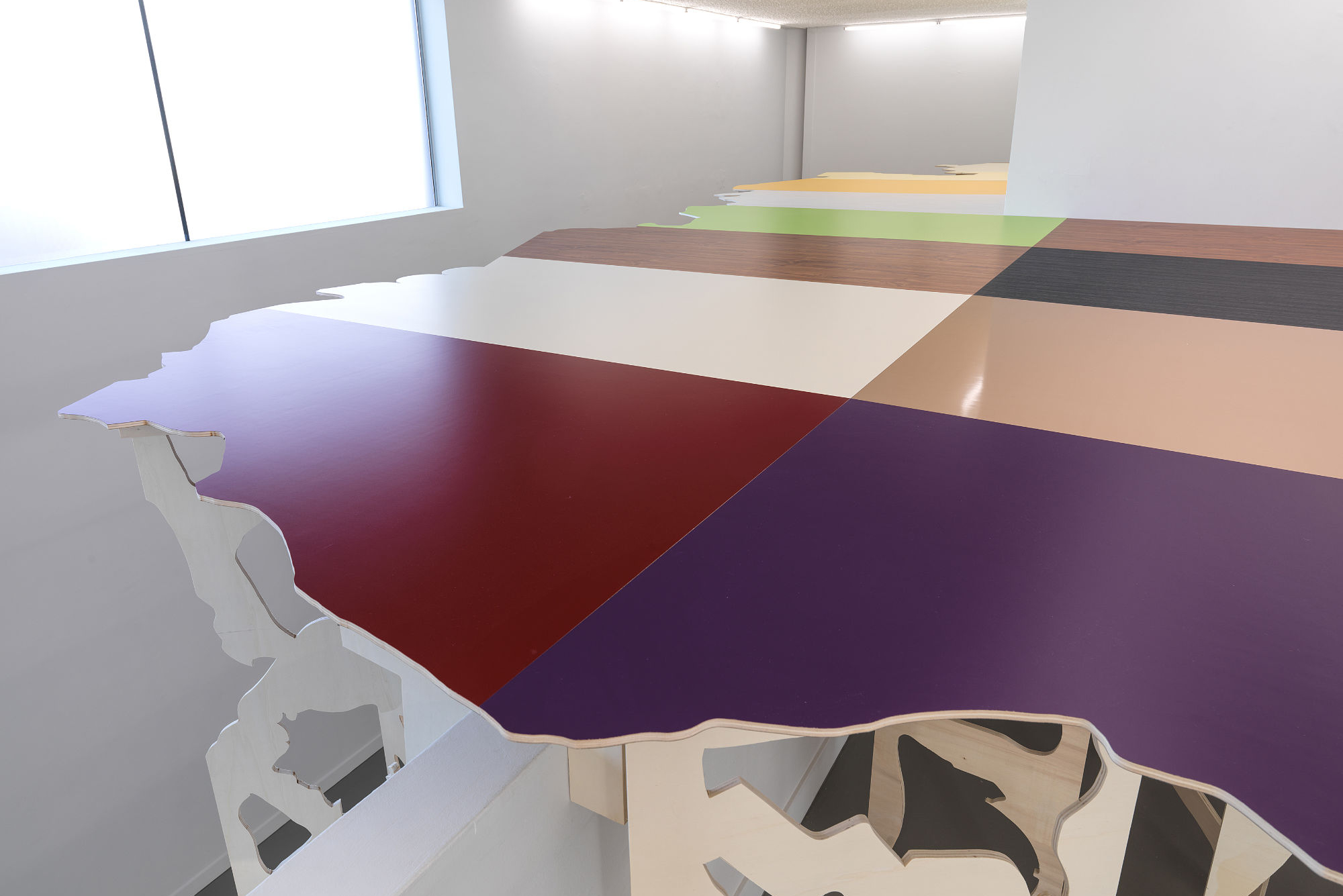 Rainbow Backing #1, 1030 x 730 x 252 cm, 2019