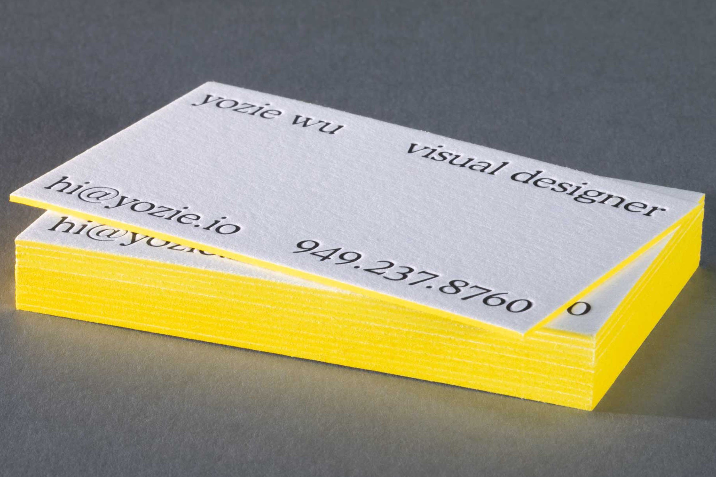 EDGE COLORINGYozie Wu business cards