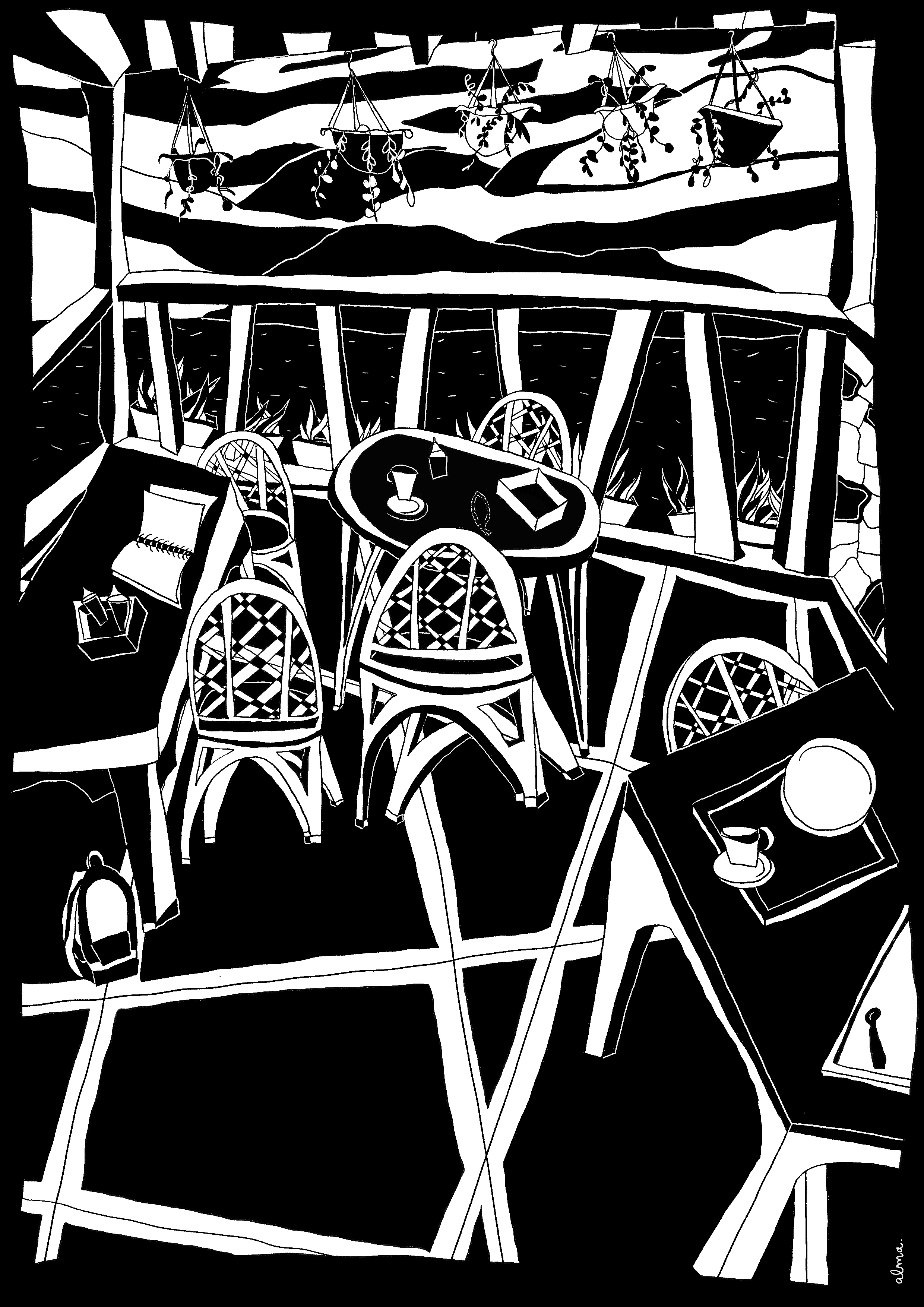 Design, Architecture, Architecture d'Intérieur, Archi d'intérieur, Designer, Marseille, Architecte, Alma Remion, Décoratrice, Décorateur, Archi, Illustration, Illustrateur, Illustratrice, Restaurant, Bar, Café, Commerce, ERP, graphisme