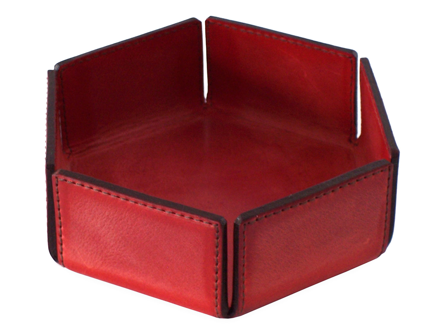 Small tray in leather