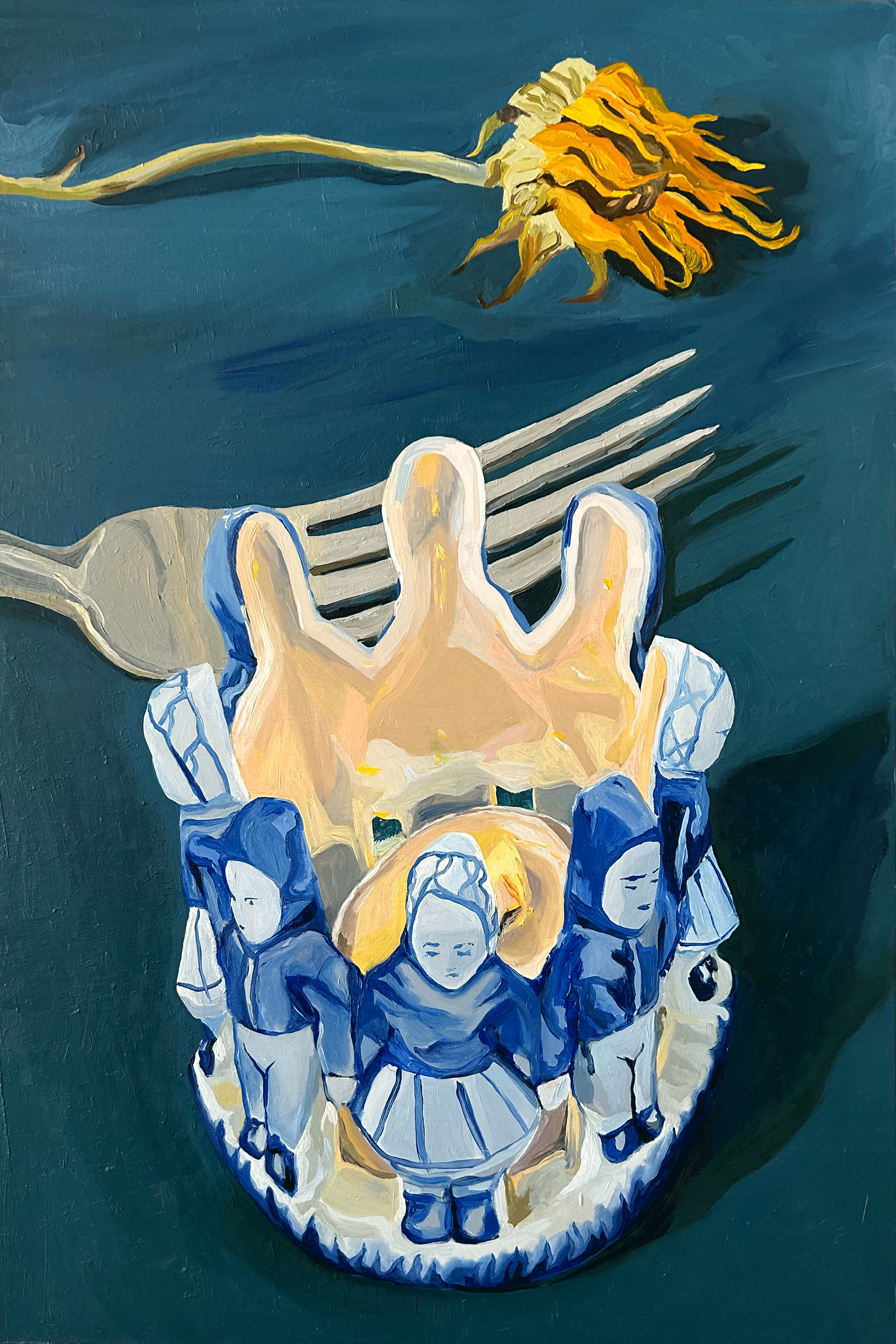 Delft 16x24 in, oil on board