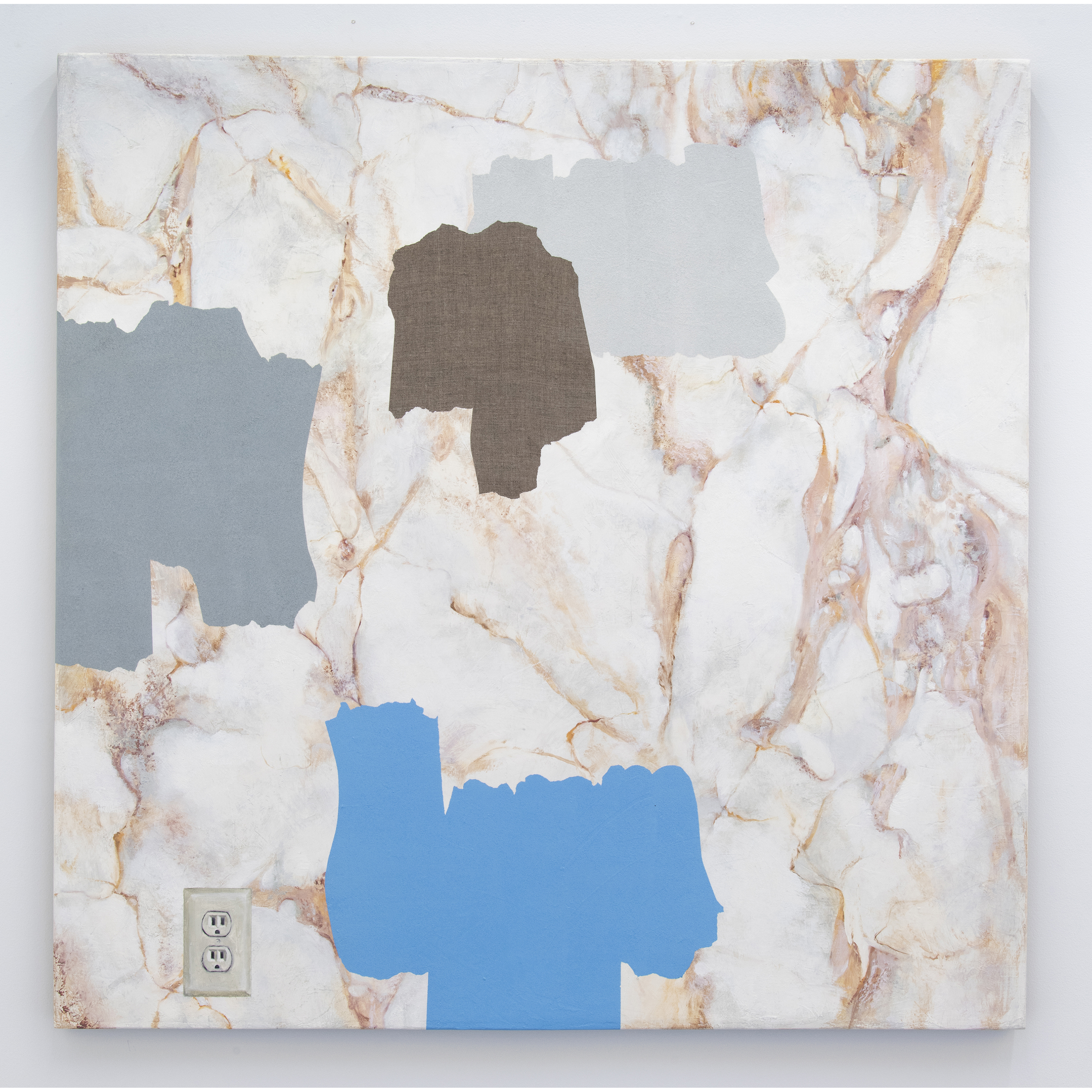 Surrender, 2018, oil on linen mounted to panel, 45 x 45 in