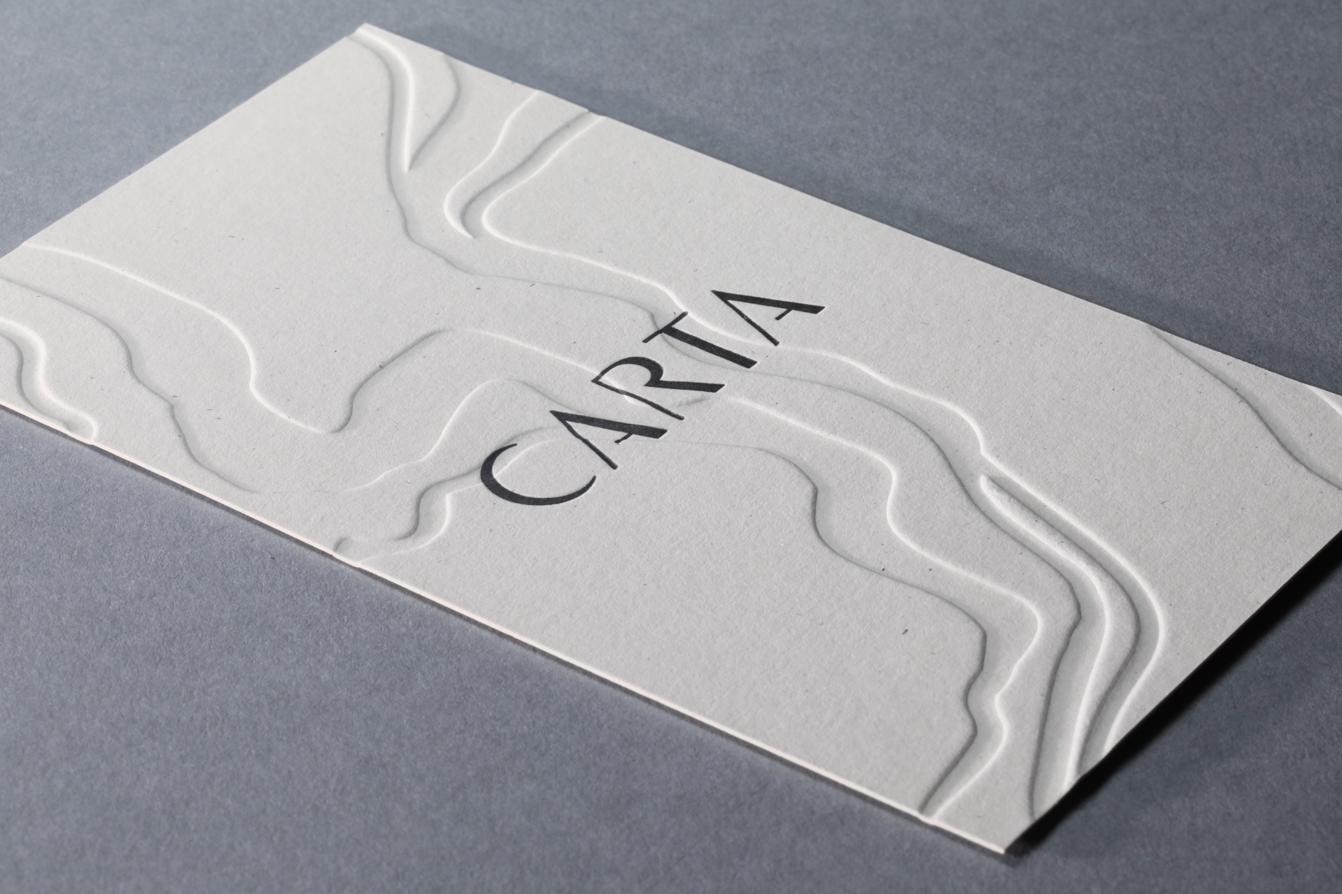 LETTERPRESS & EMBOSSINGCarta packaging insert