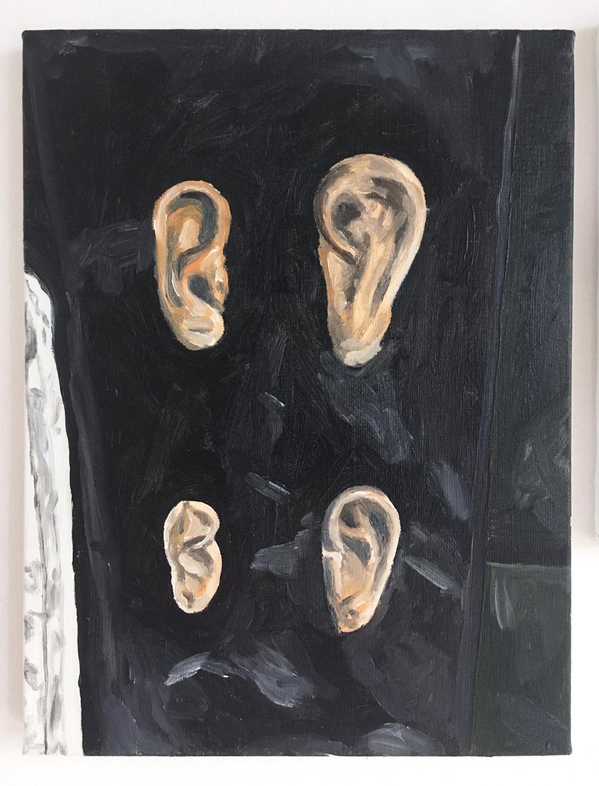 lonely like a highway, Oil on canvas, 30 x 40 cm, 2017