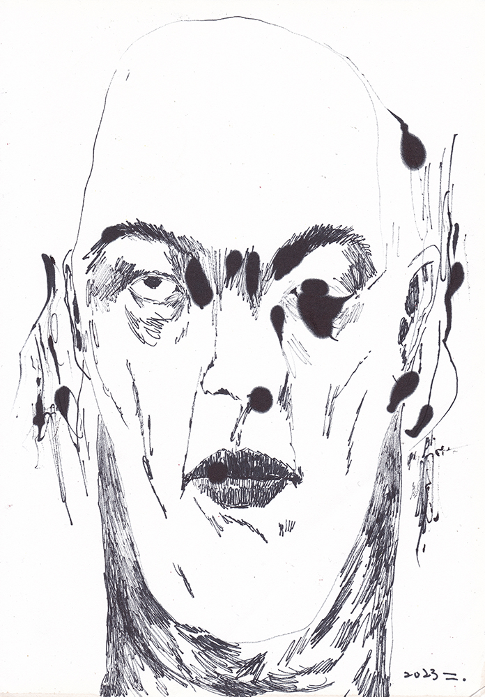 Untitled, 2024, pen on paper, 18.5*12.2(cm)