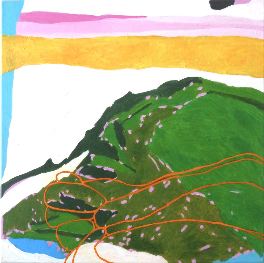 Paysage acidulé,2020, 80x80cm