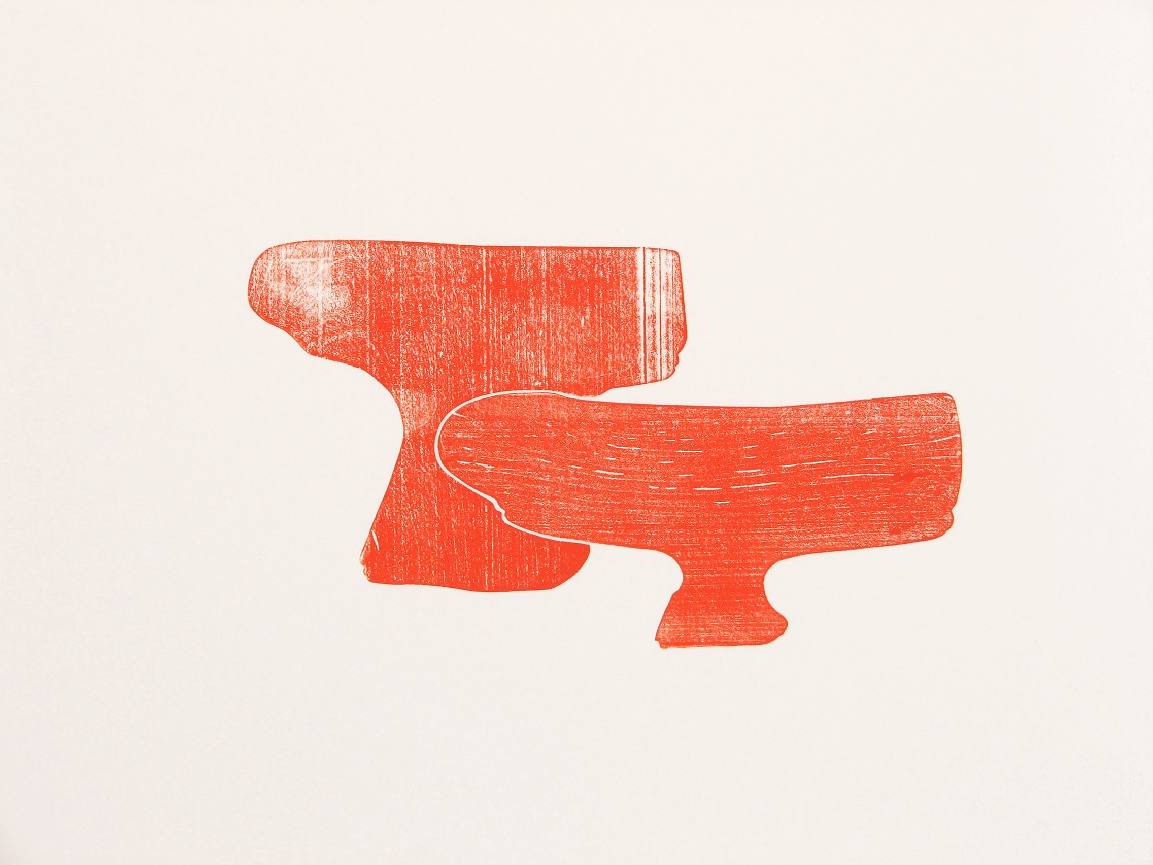 Untitled, 2006, woodcut on Somerset Soft-white paper, 38 X 27 cm