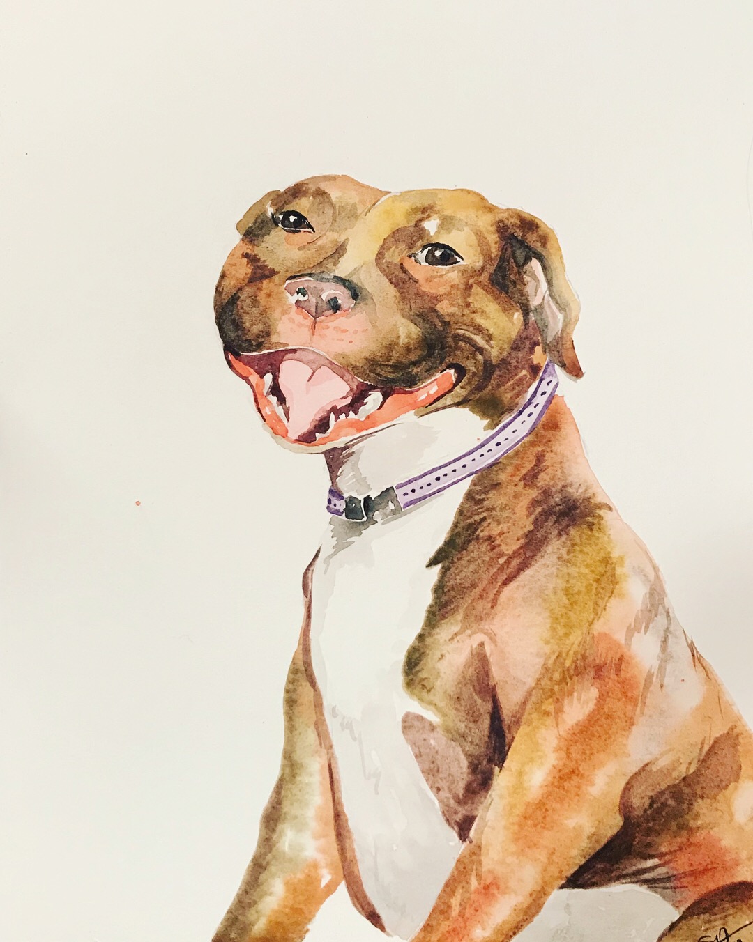 Ebony, 9.5 x 11" (watercolor)