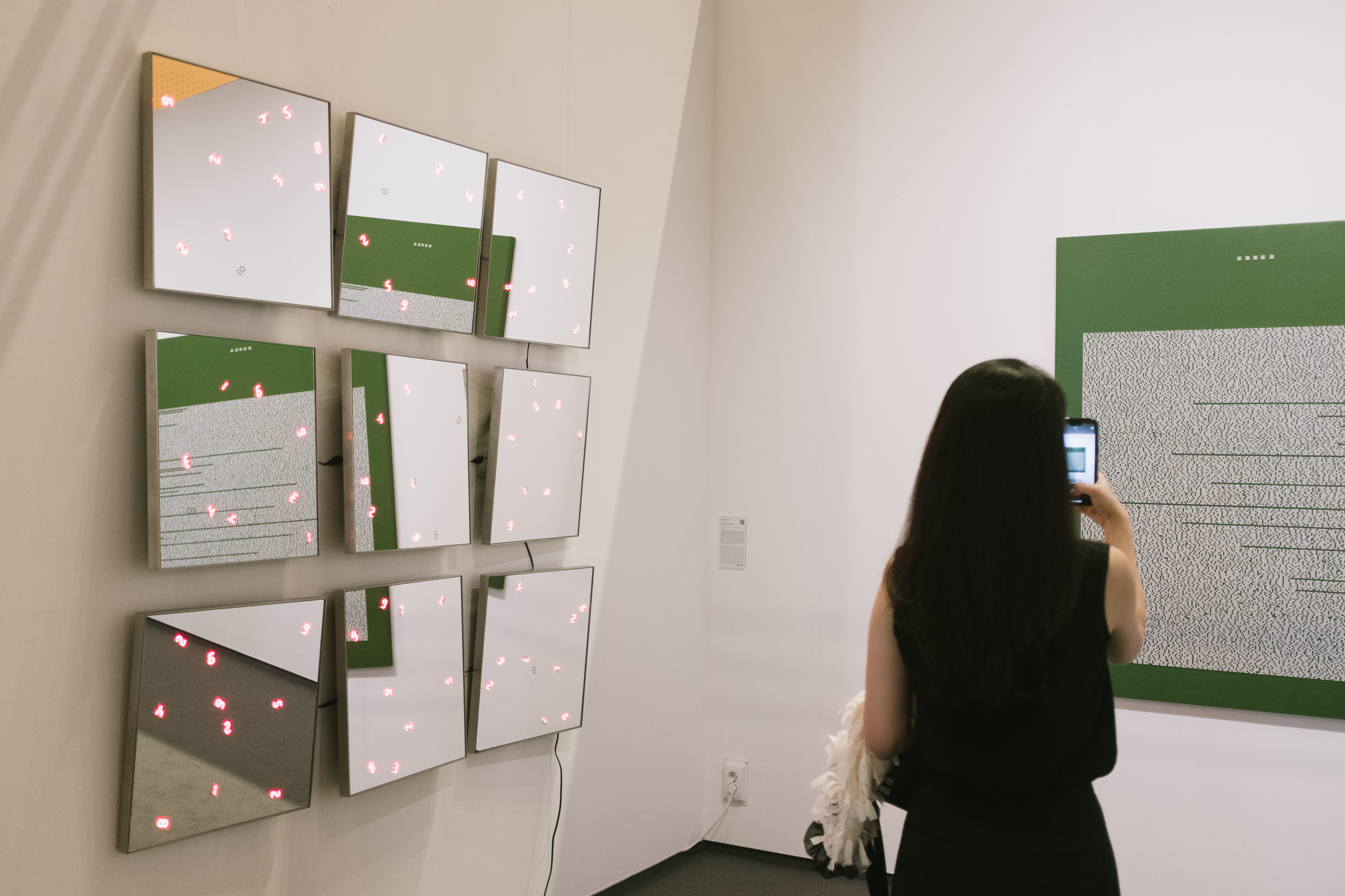 6. "C.T.C.S. Flower Dance no. 4" (2017) by Tatsuo Miyajima at Gallery Baton.