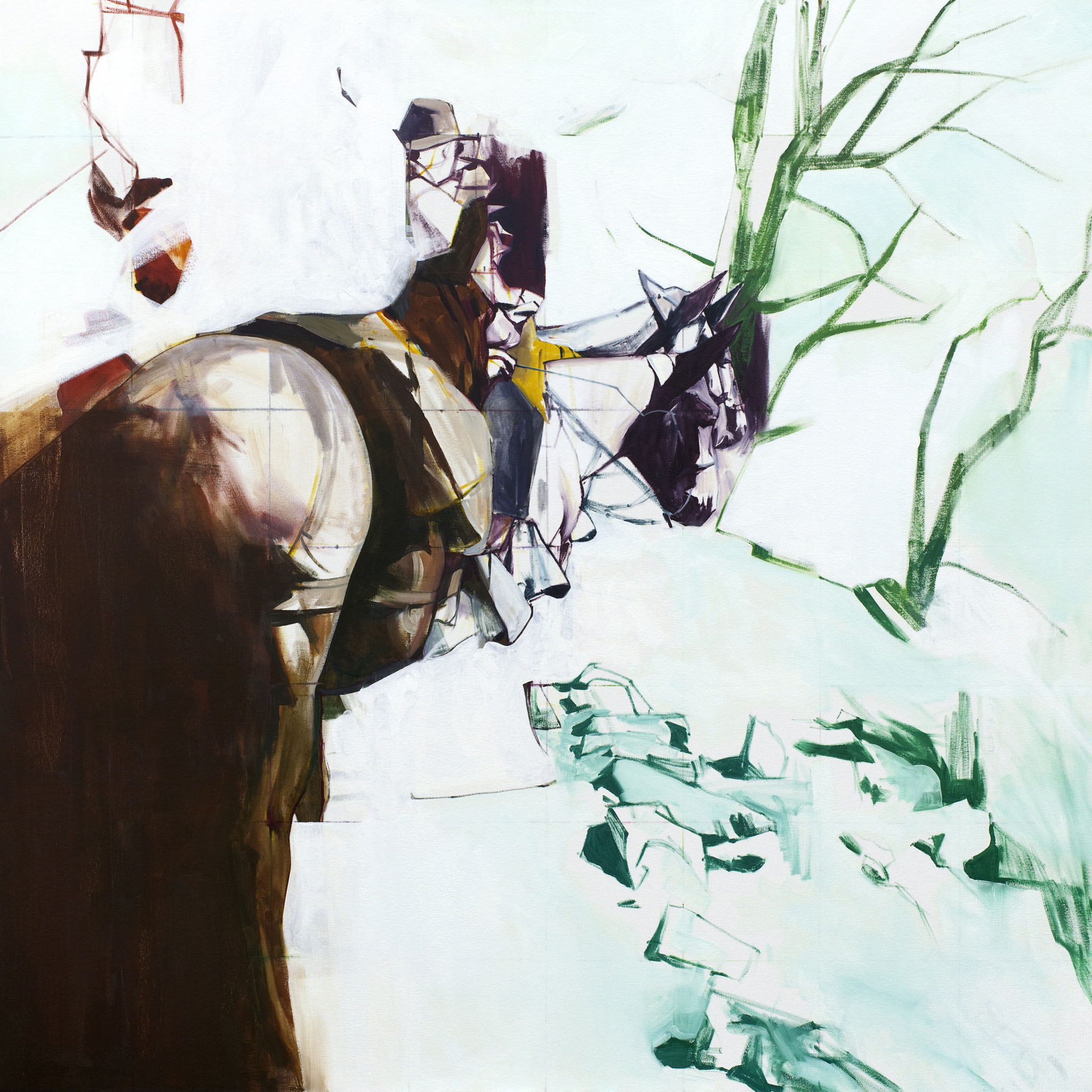 Trail 64x64 oil on canvas 2009