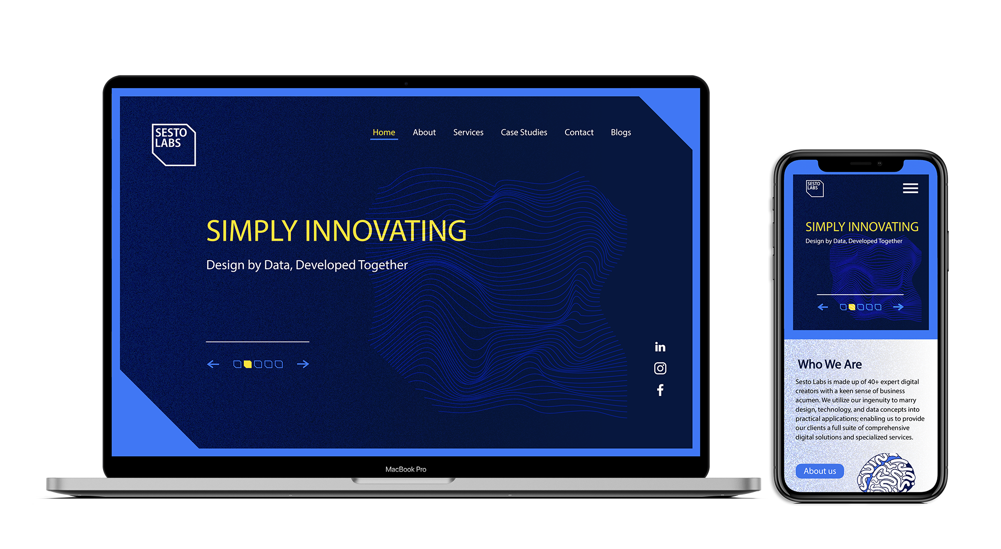 SESTO LABS - BRANDING / LOGO, WEBSITE DESIGN / ILLUSTRATION