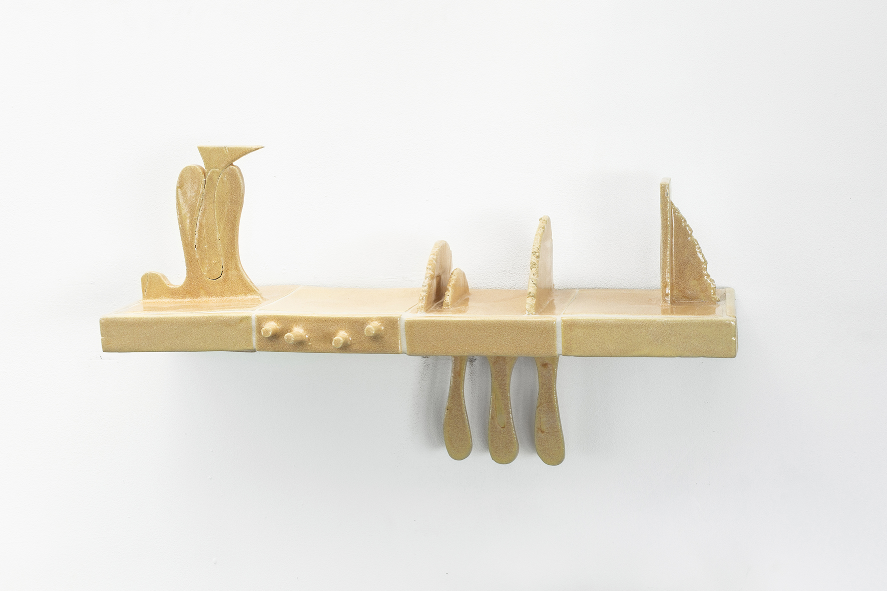 Lynette Opal, glazed ceramic, 70 x 19 x 4 cm ( for the tiled base) 