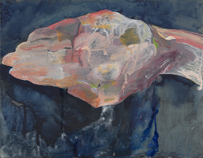 비워지는 시간 acrylic, gouache on Korean paper 2019