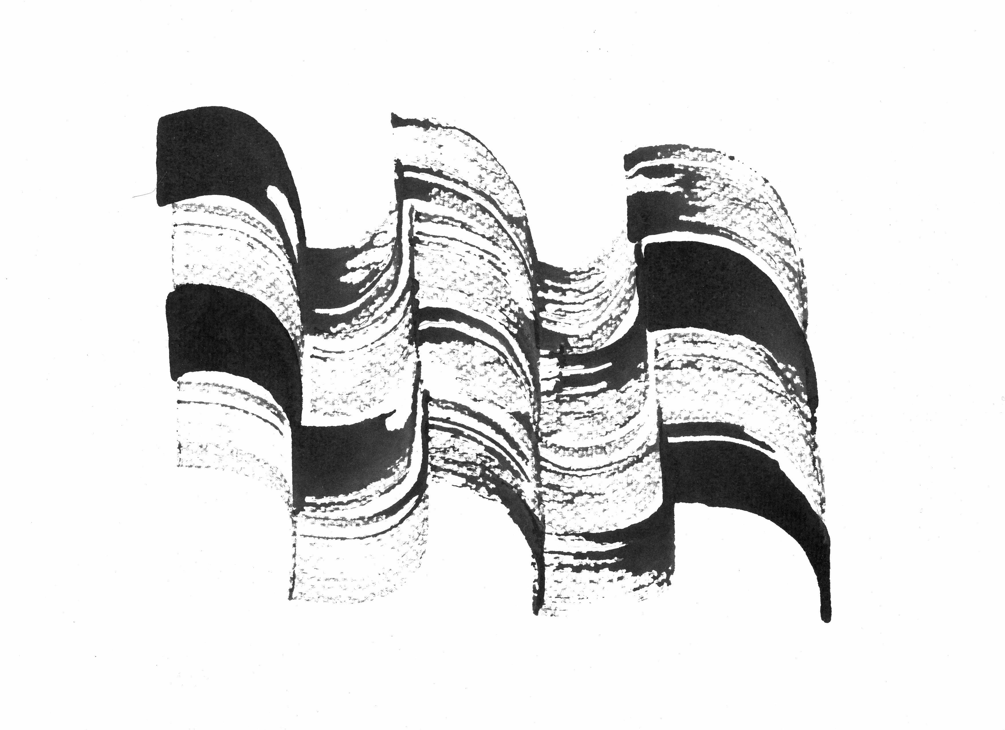 Wave  No 23, 12x9″