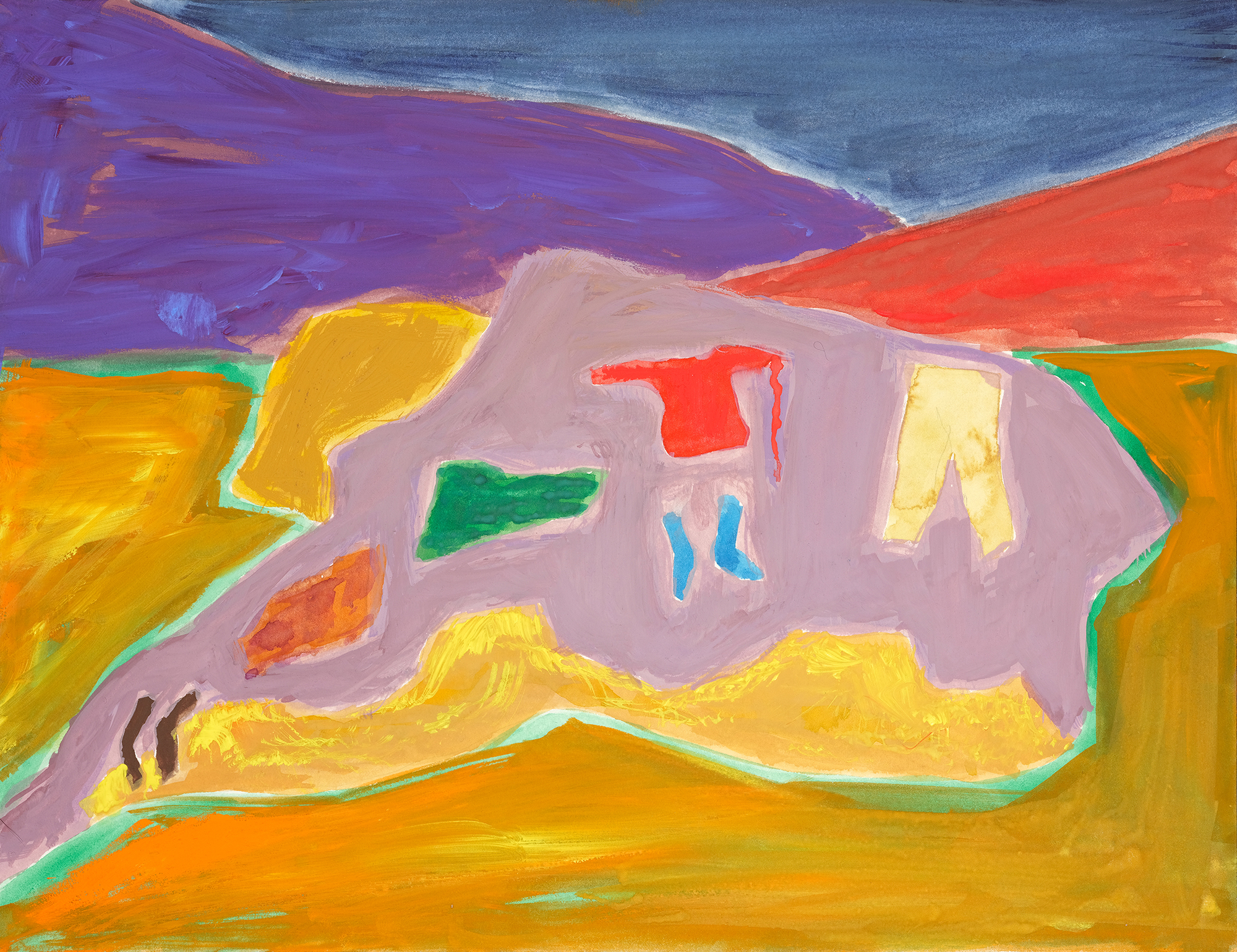 1995, Gouache on paper, 20x26 cm, 2023