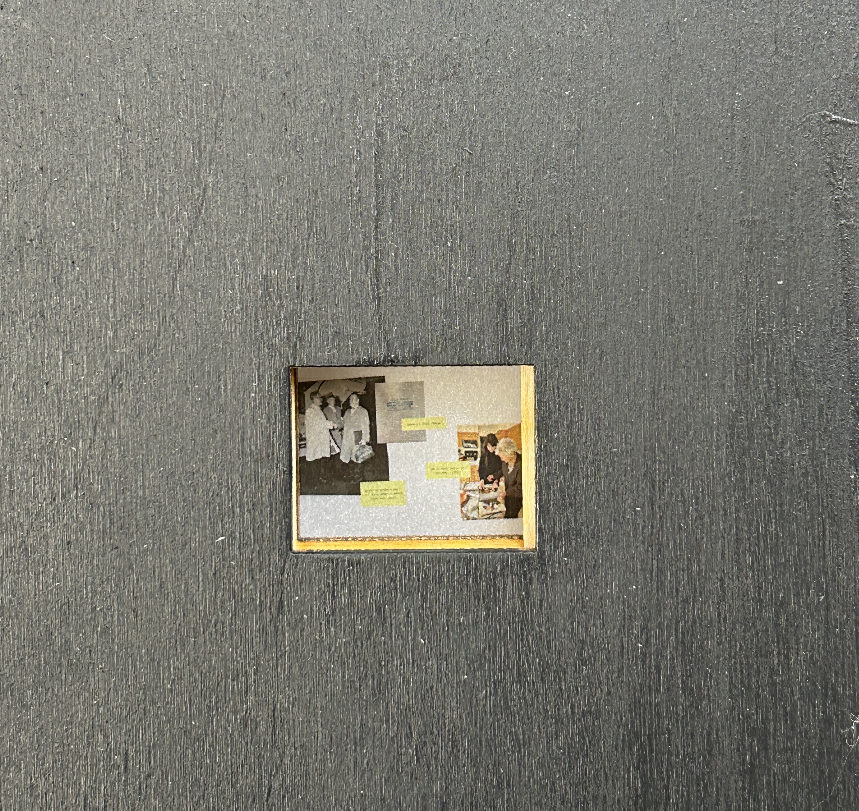 I learned I was going to have to paint the insides of each layer black so the unfinished wood didn’t show.