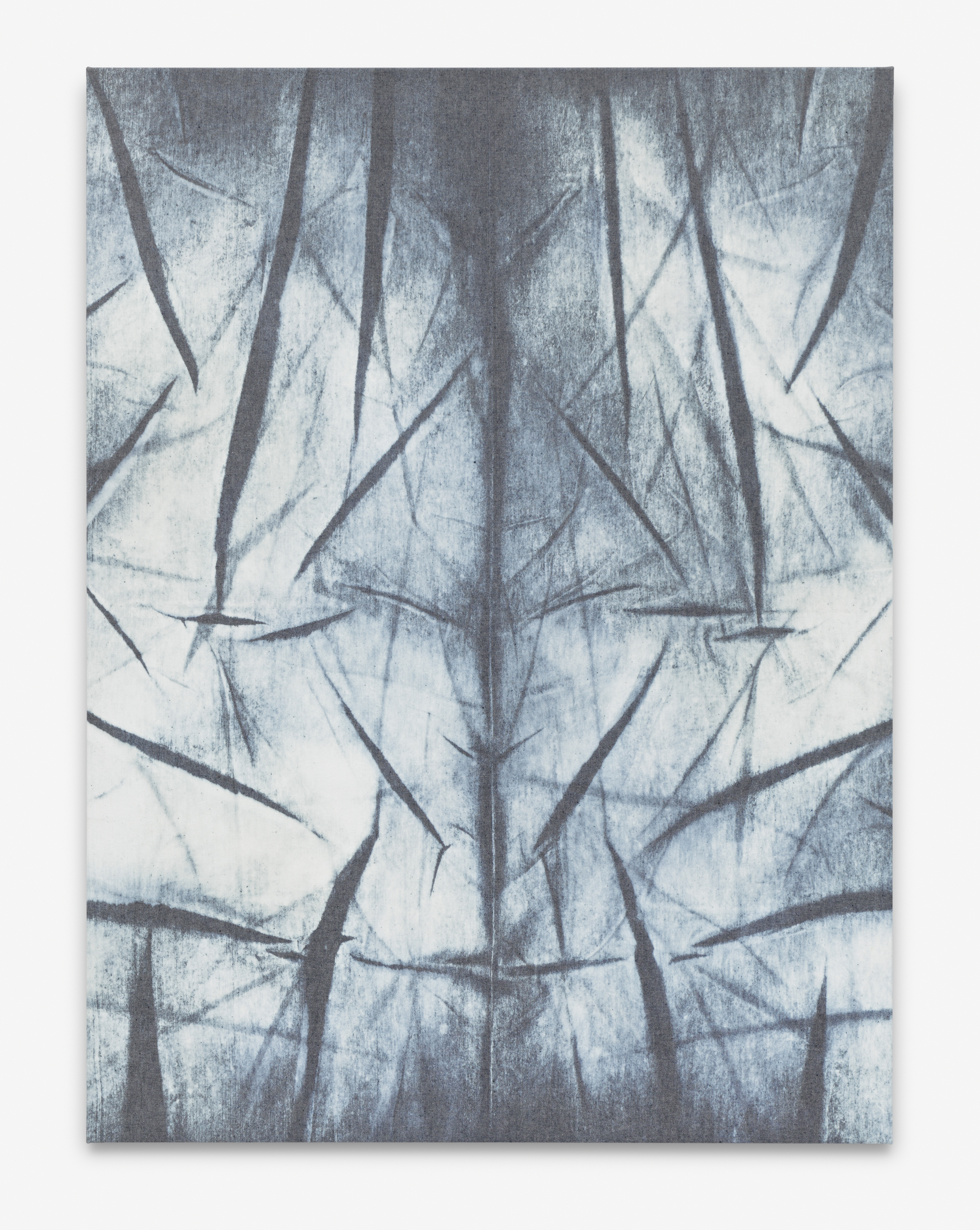 untitled, 160x120cm, bleach on denim, 2015