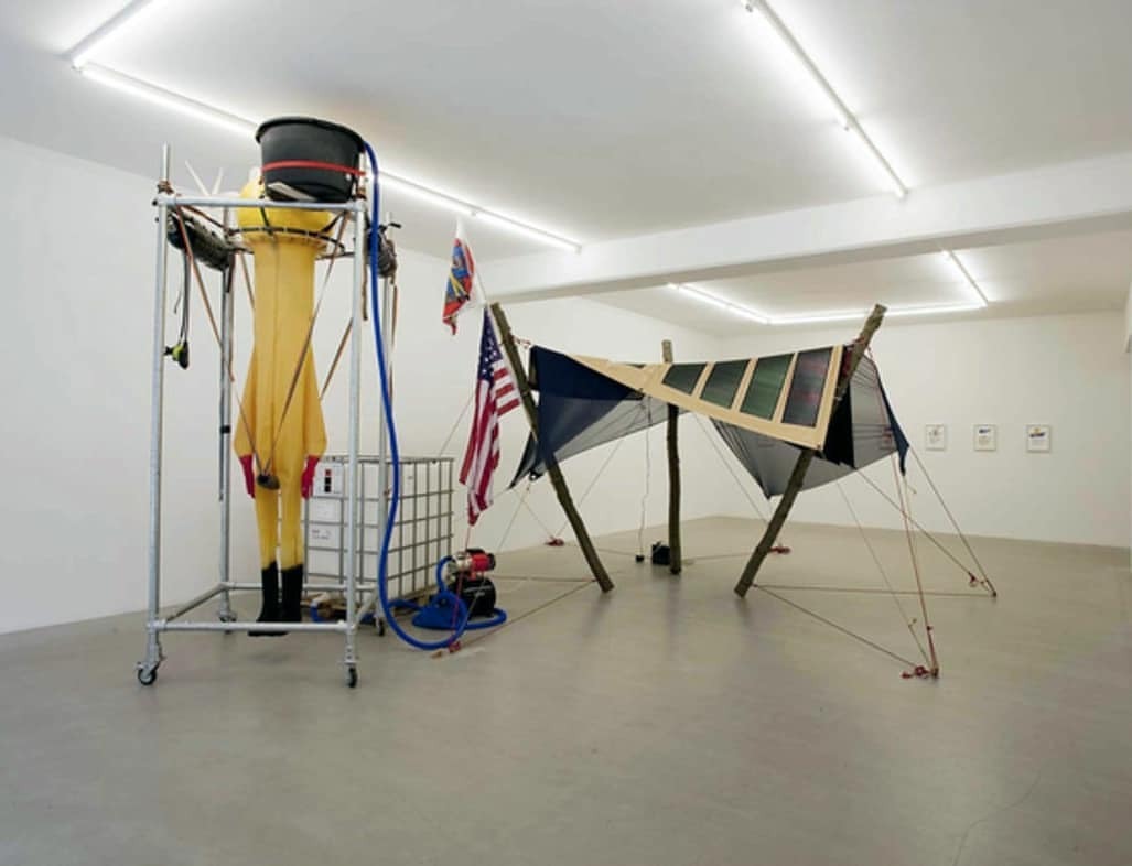  Marjetica Potrc, Burning Man Tensegrity Structure and Waterman, 2010 