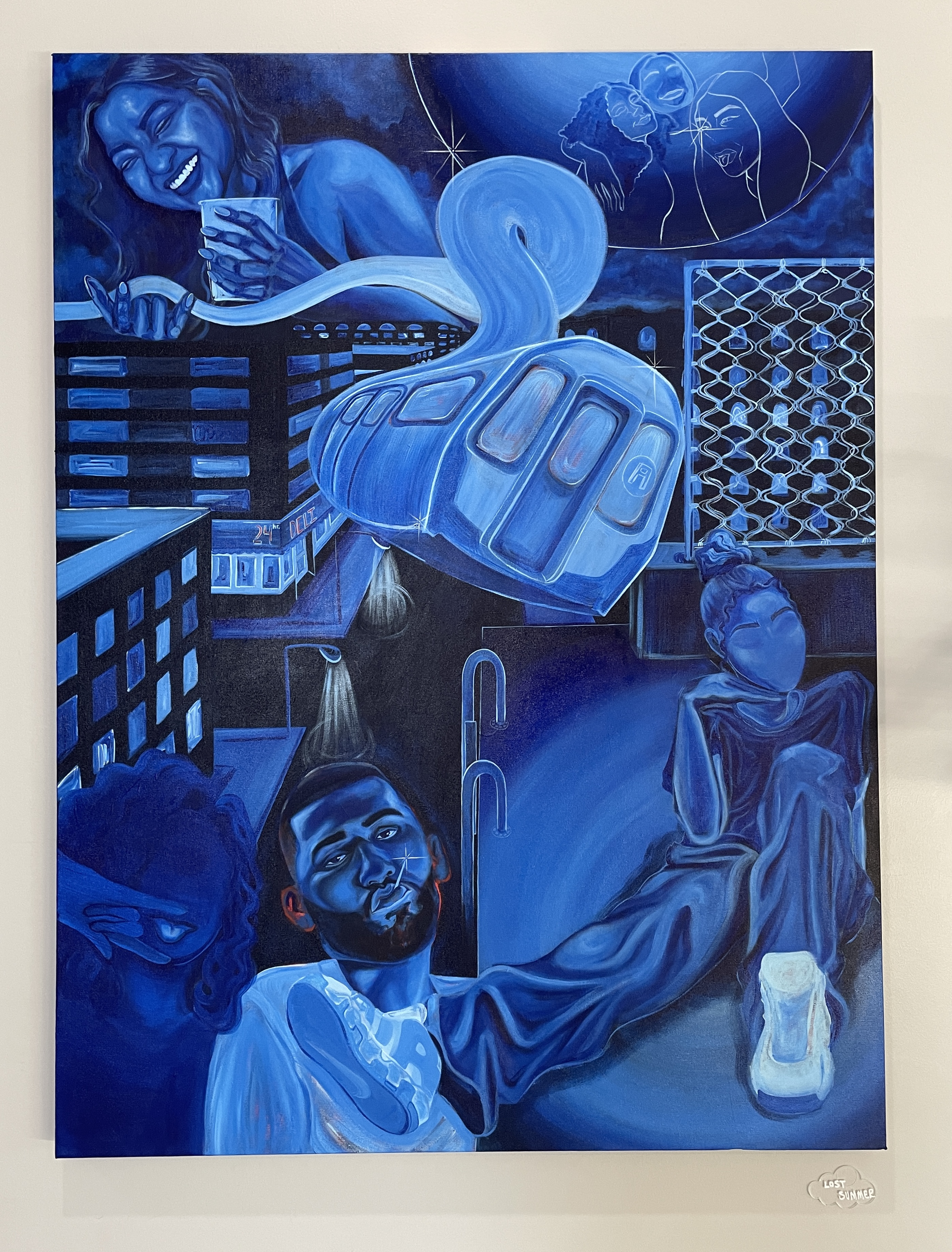 "lost summer", 2023 / 36" x 48"/ acrylic on canvas