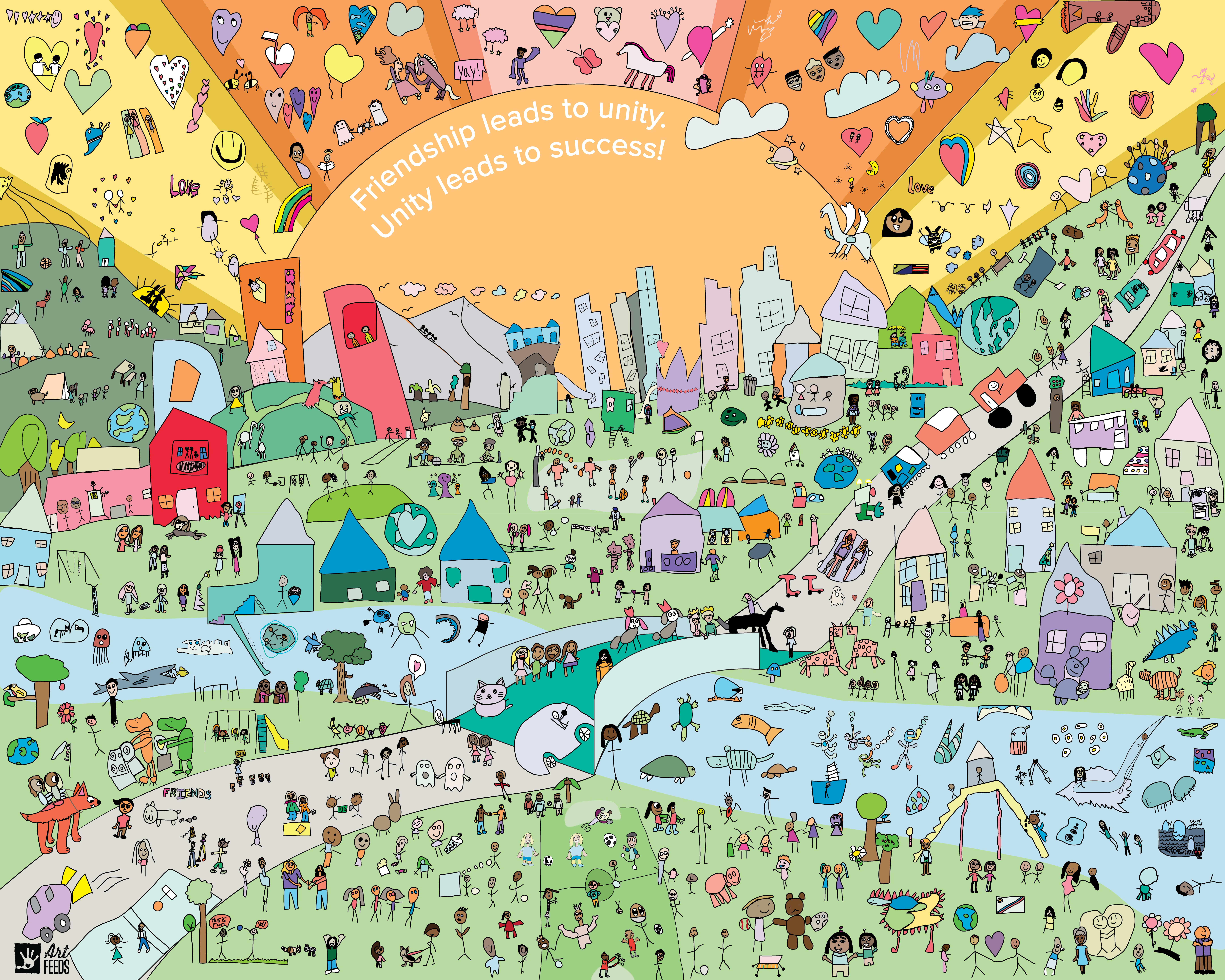 Mural design for Turnbow Elementary School