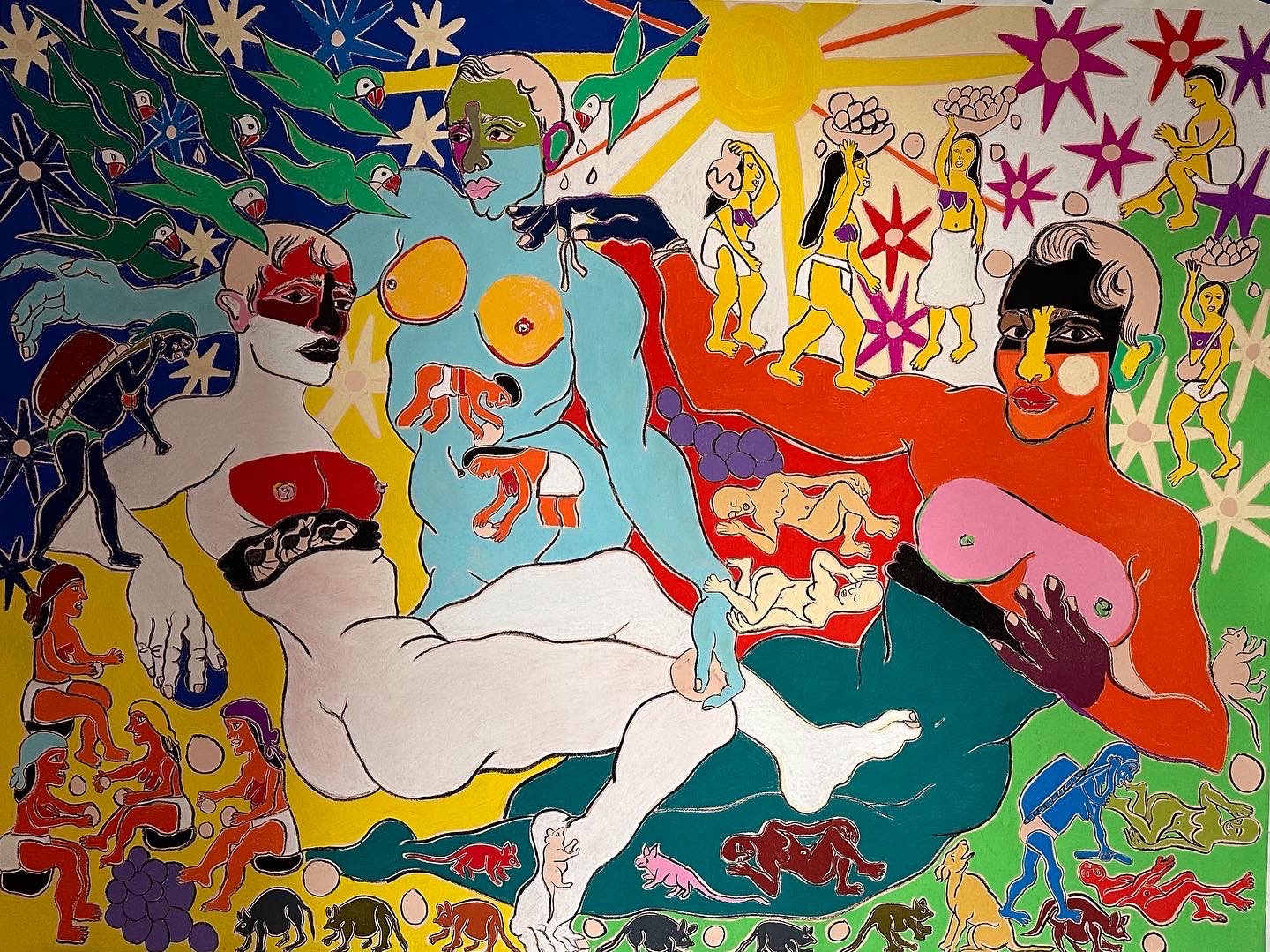 Hay otros como nosotrosTiza pastel sobre papel150 x 200 cm2023(No disponible)