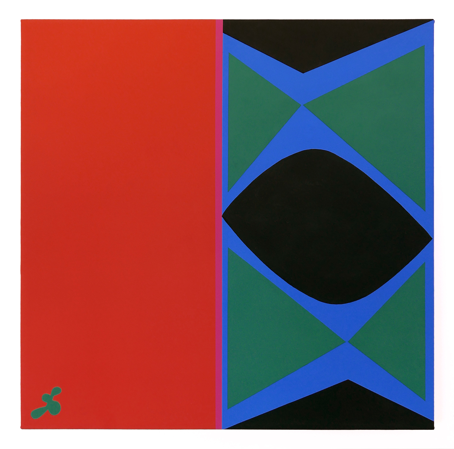 Rash Reticent (Green Logo) 30" x 30" (2017)