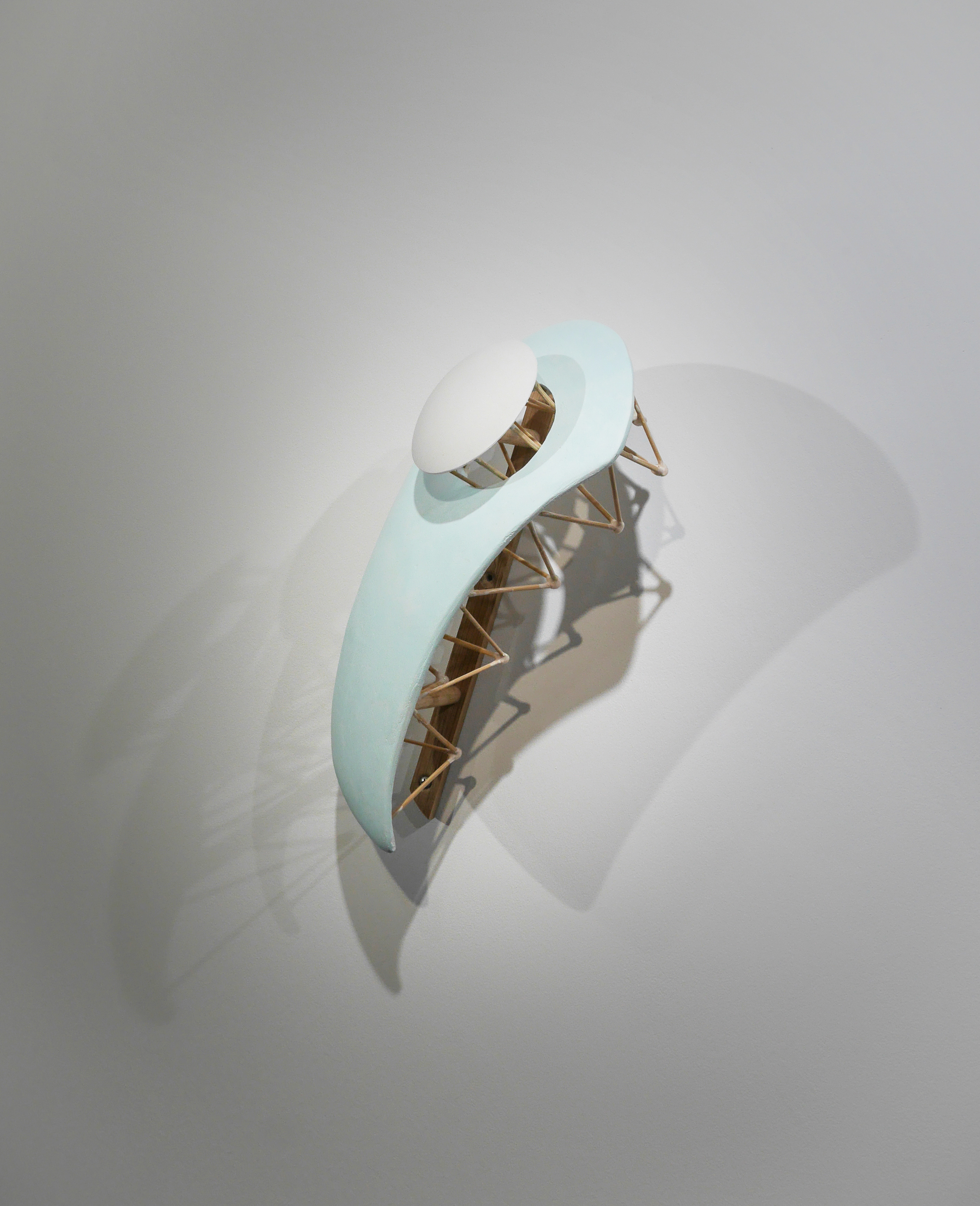 Untitled (Blue Fin), Mixed Media, 16 x 9 x 8 inches, 2020
