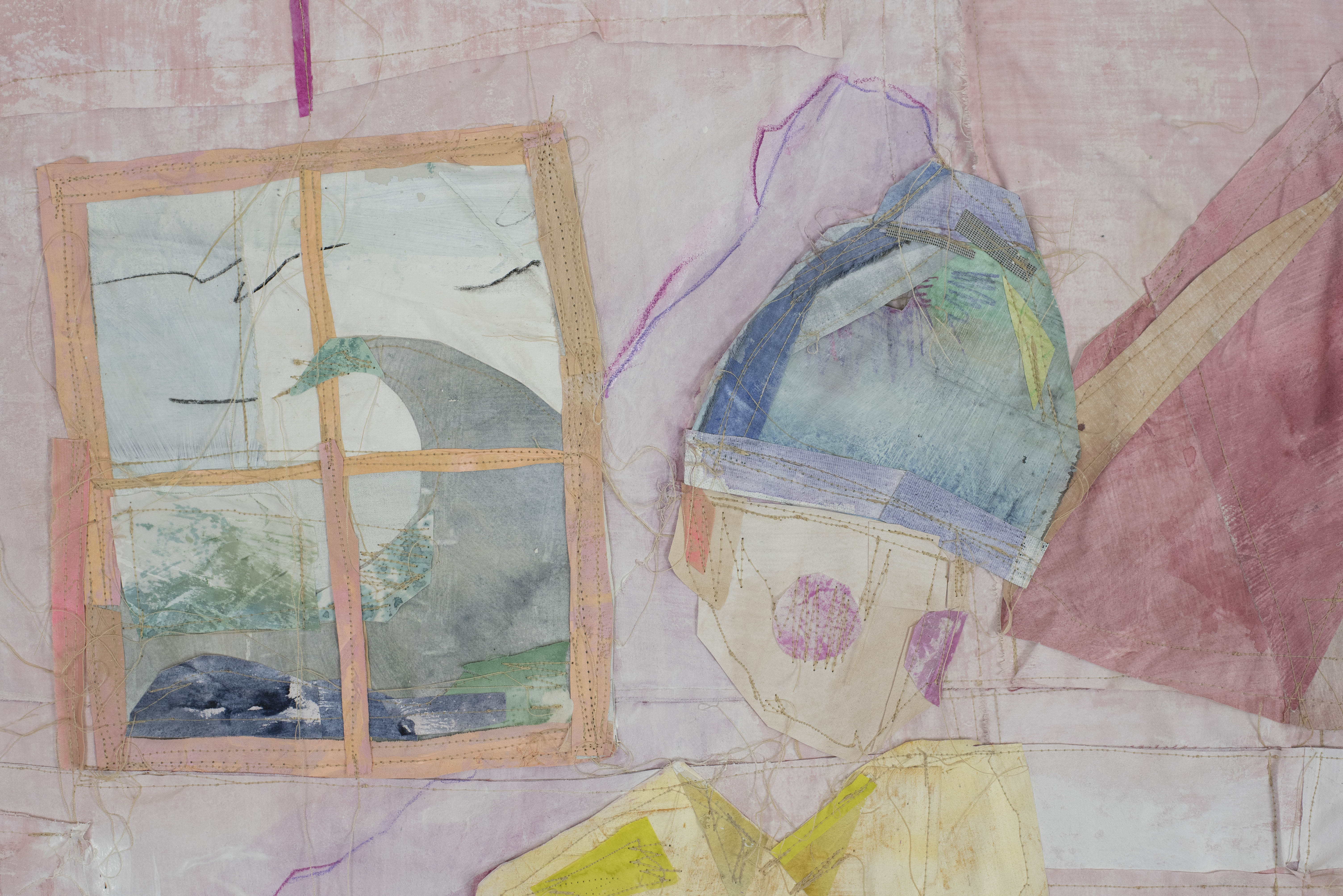 in warm pink light, with all my pets (detail)