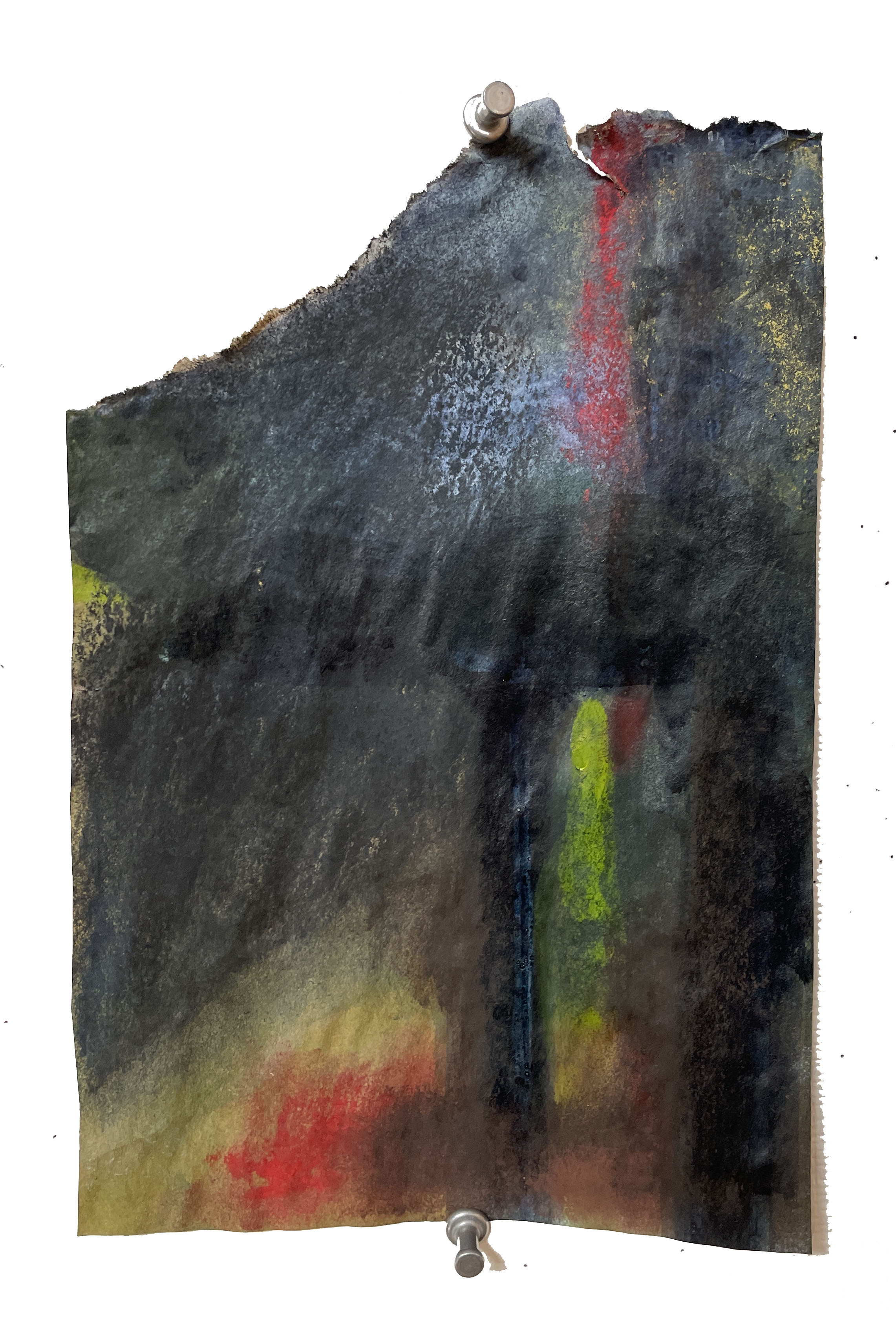 bridge left, mixed media, 2023