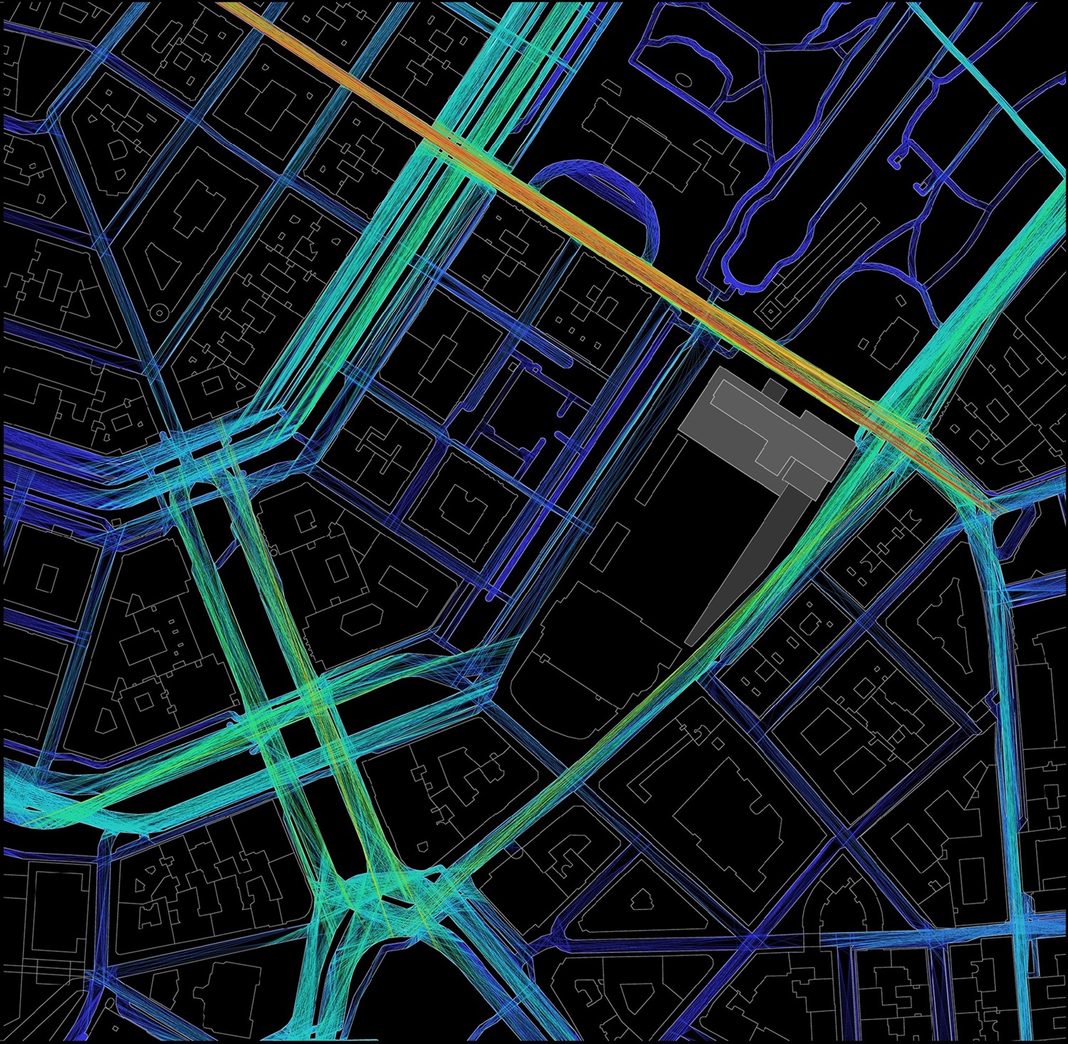Space Syntax traffic computations