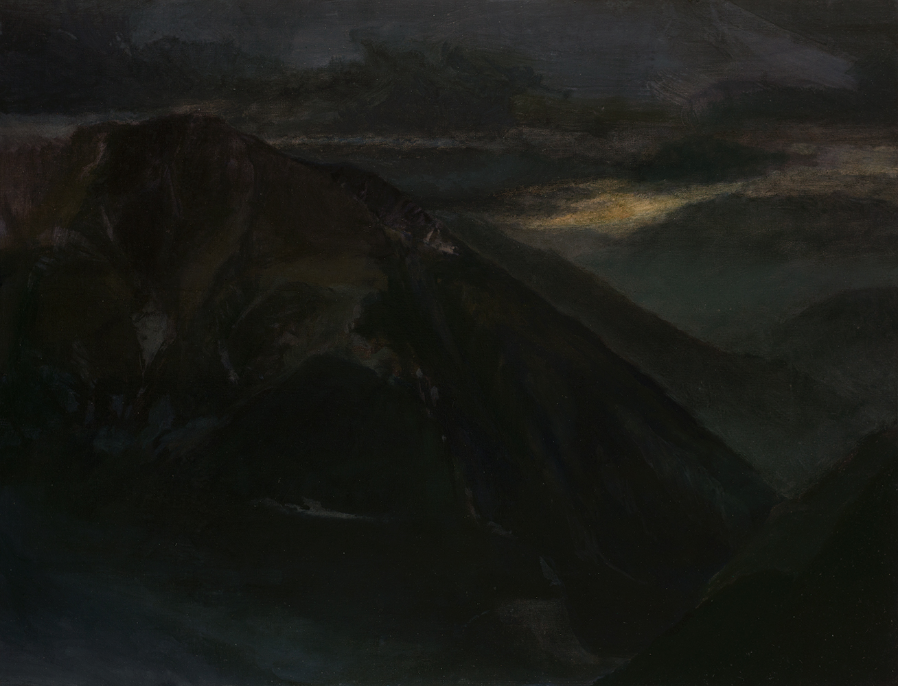 Vallée, couchant (IV)oil on canvas89 x 116 cm, 2023