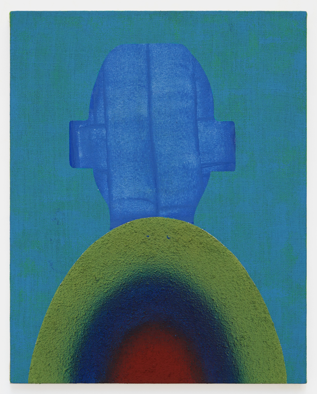 Passionate Blue Boy, 2023Acrylic and sawdust on linen50x40 cm