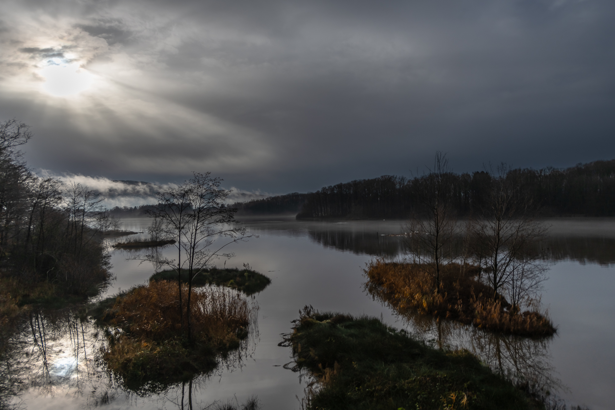 Malsaucy (théâtre des Eurockéennes en été). Territoire de Belfort.