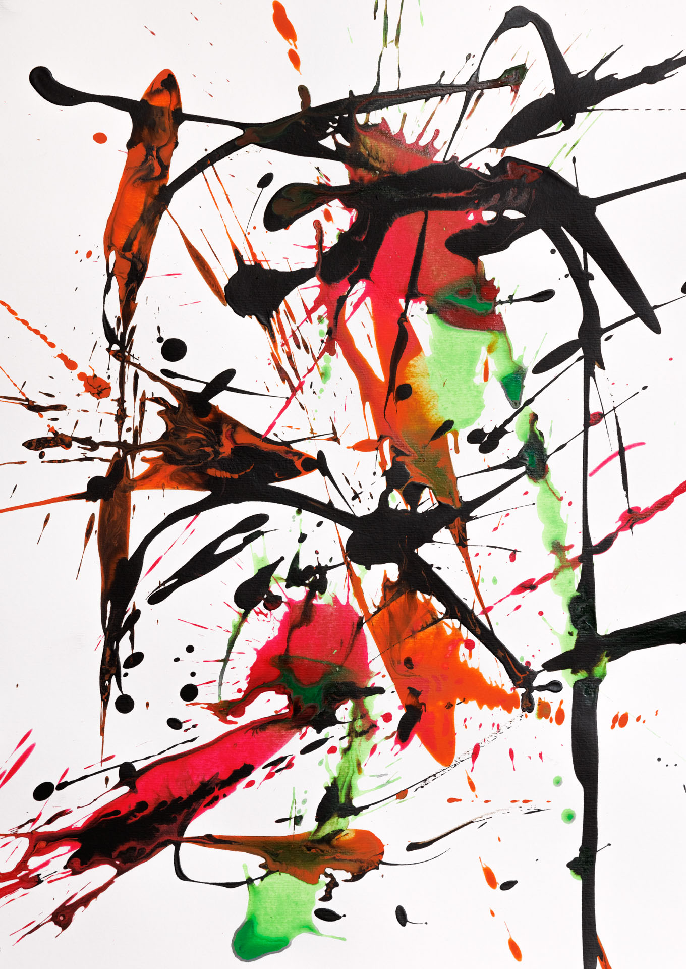 o. T.Acryl auf PapierDIN A2